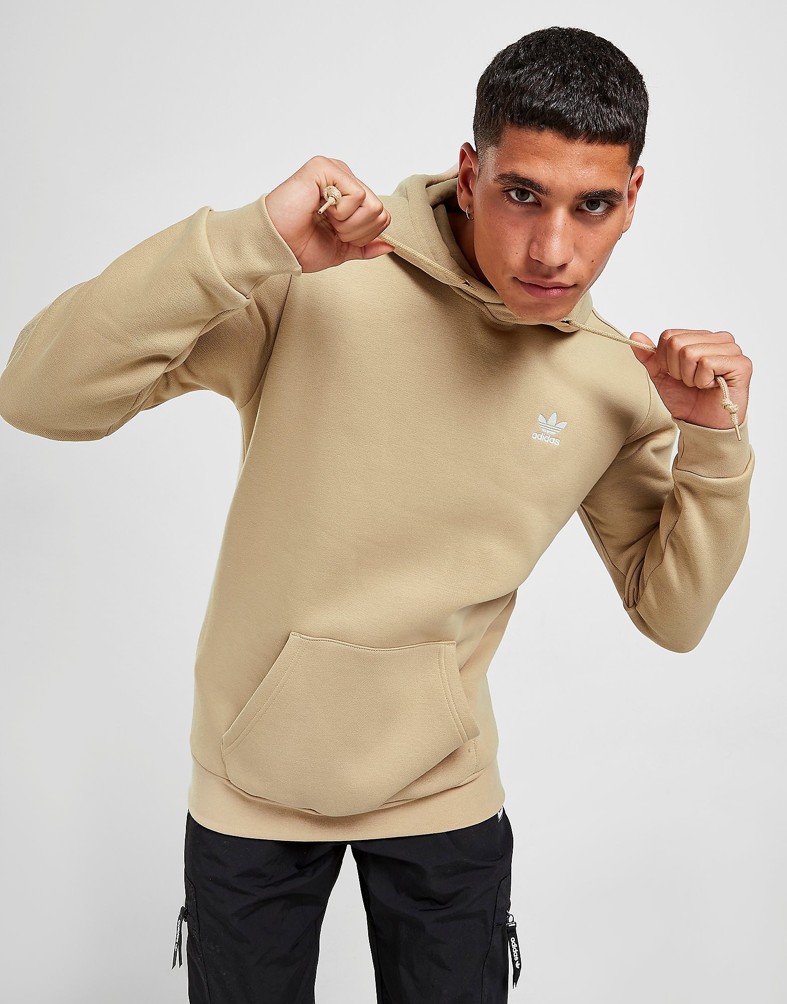 

adidas Originals Trefoil Essential Hoodie - Beige Tone - Mens, Beige Tone