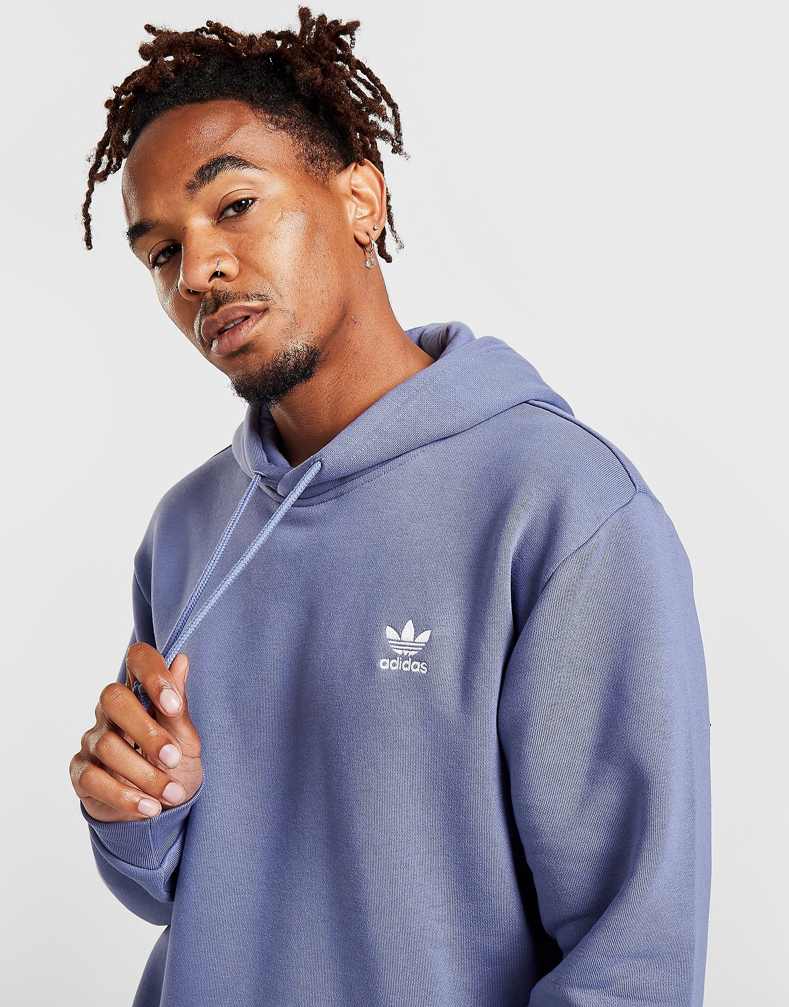 

adidas Originals Trefoil Essential Hoodie - Orbit Violet - Mens, Orbit Violet