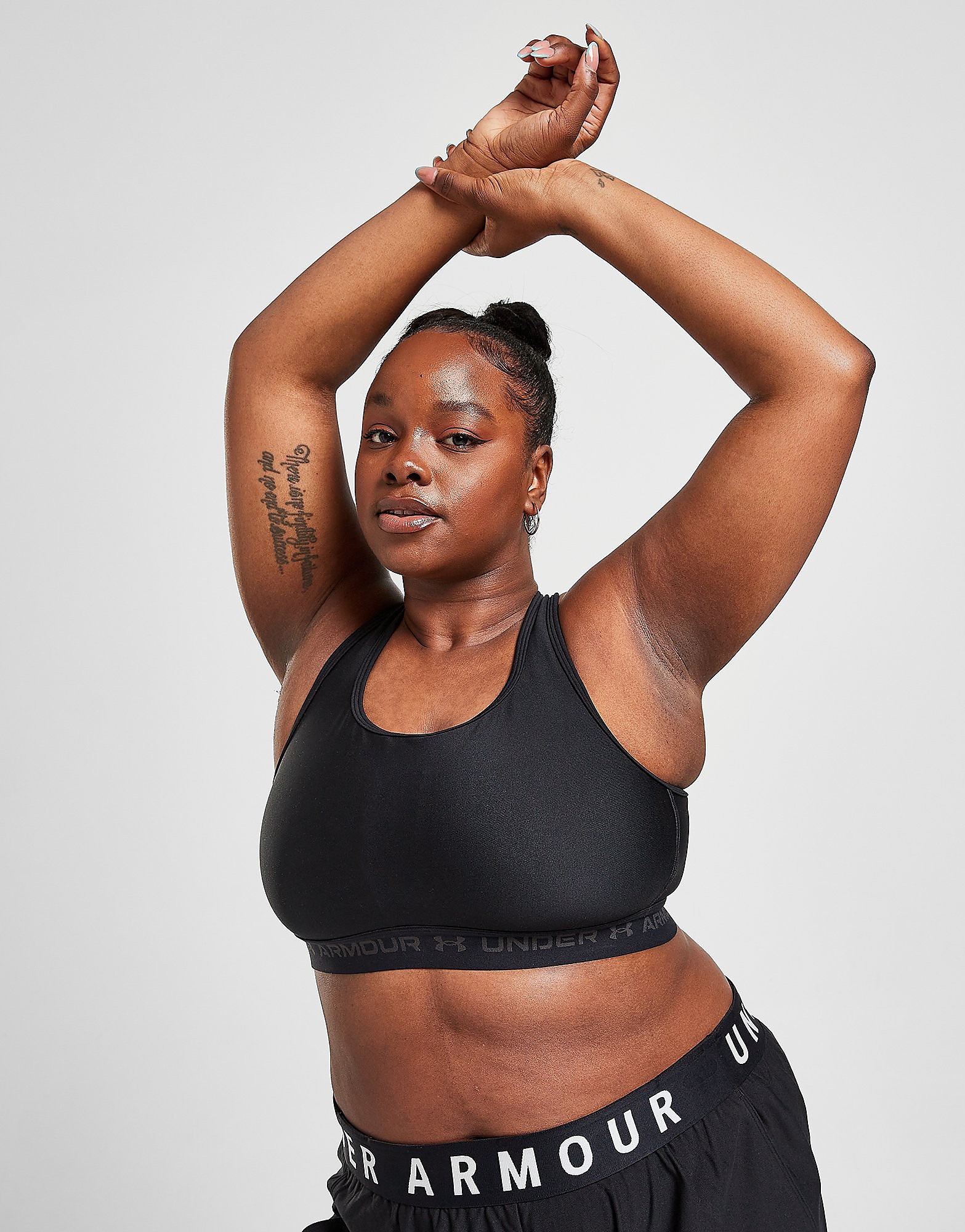 

Under Armour Plus Size Armour Crossback Sports Bra - Black - Womens, Black