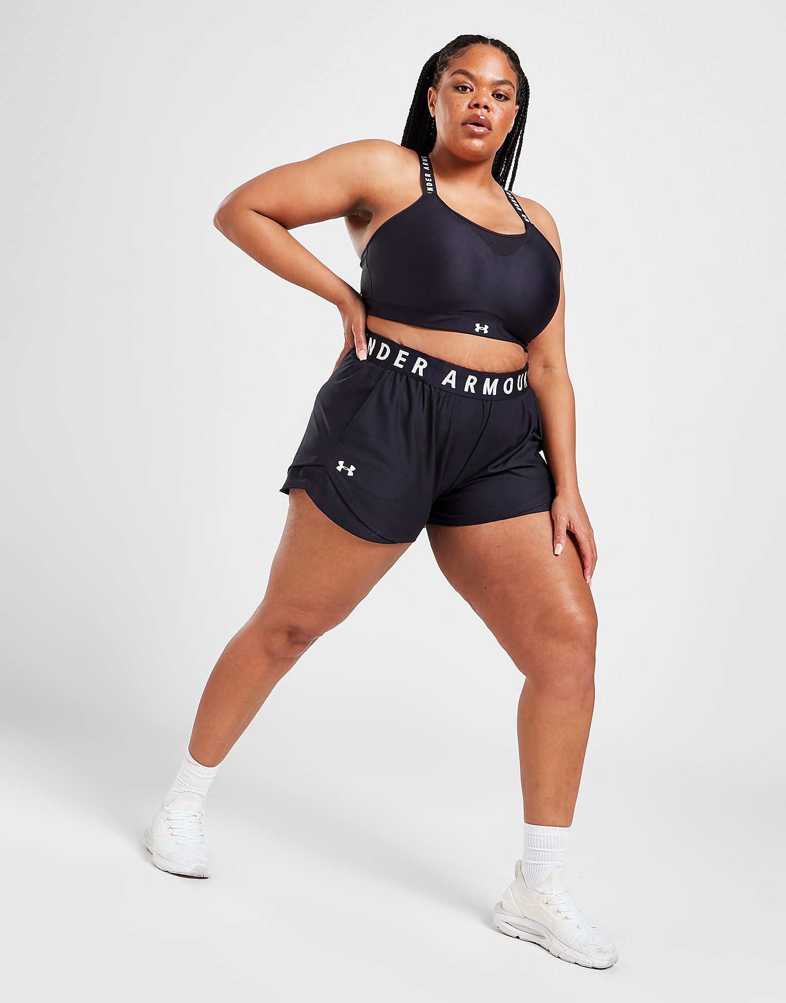 

Under Armour Plus Size Play Up Shorts - Black - Womens, Black