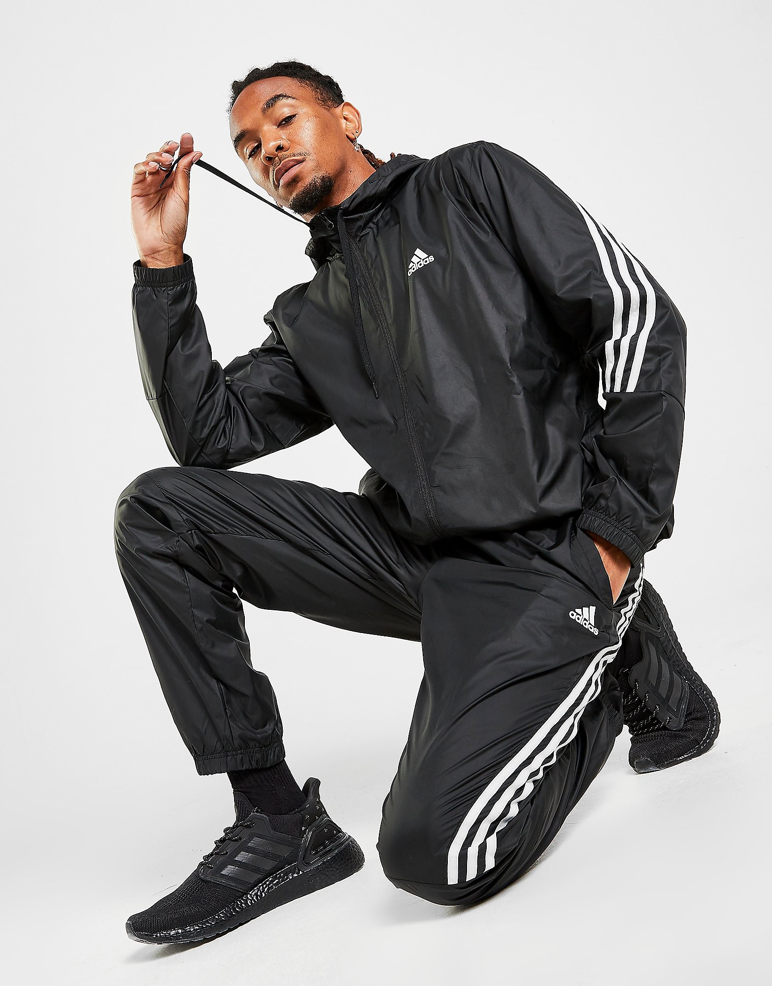 

adidas Speed Woven Tracksuit - Black / Black - Mens, Black / Black