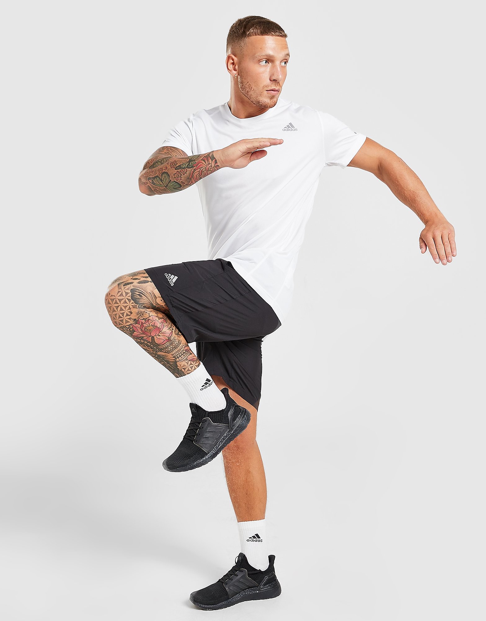

adidas Run It Woven Shorts - Black - Mens, Black