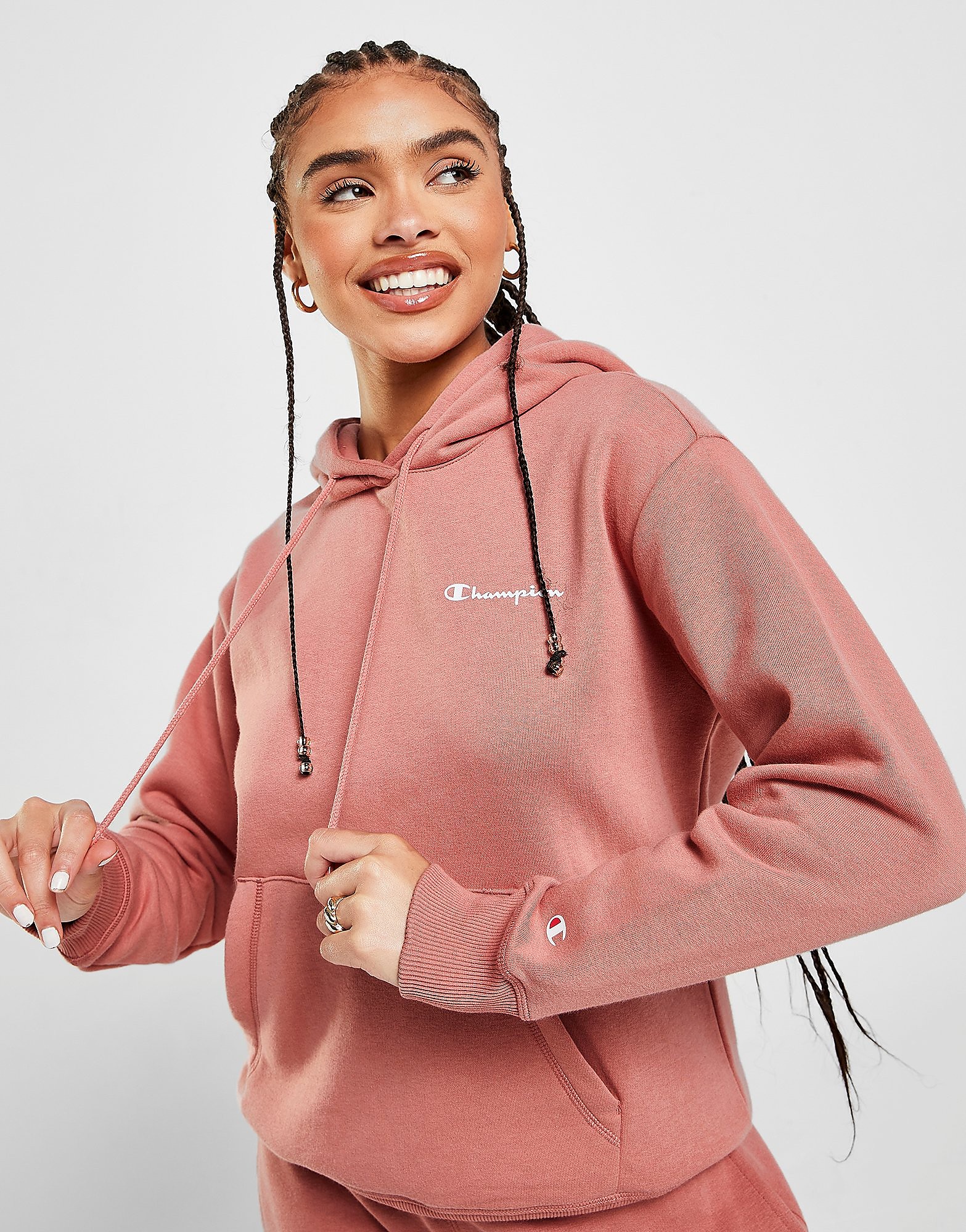 

Champion Core Logo Overhead Hoodie - Brown - Womens, Brown