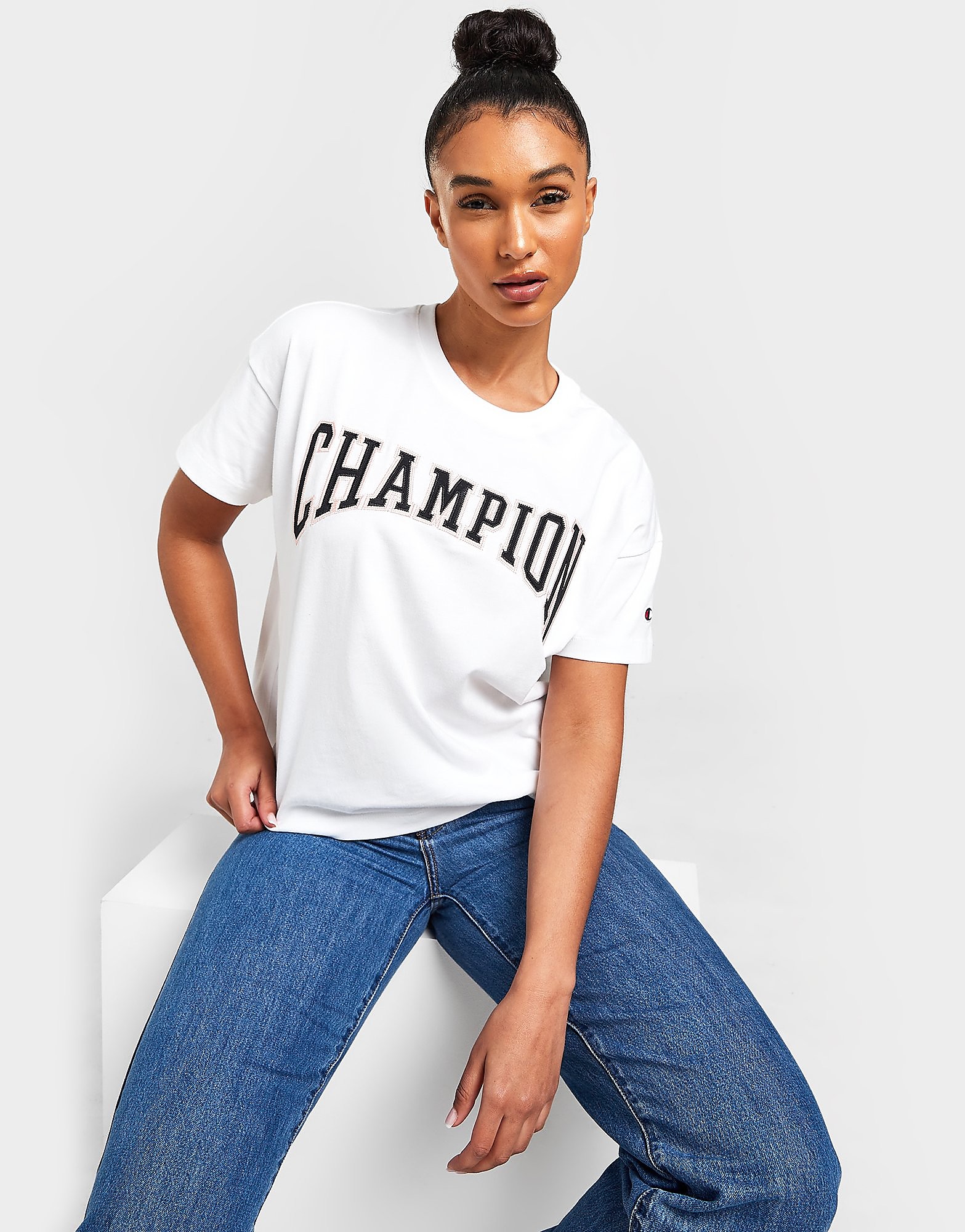 

Champion Varsity Crop T-Shirt - White - Womens, White