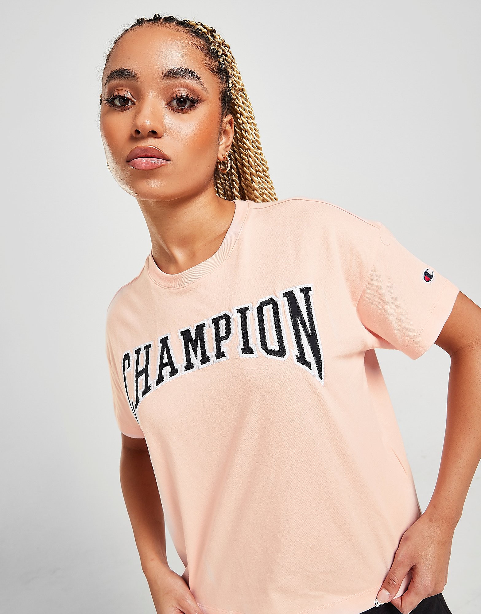 

Champion Varsity Crop T-Shirt - Pink - Womens, Pink