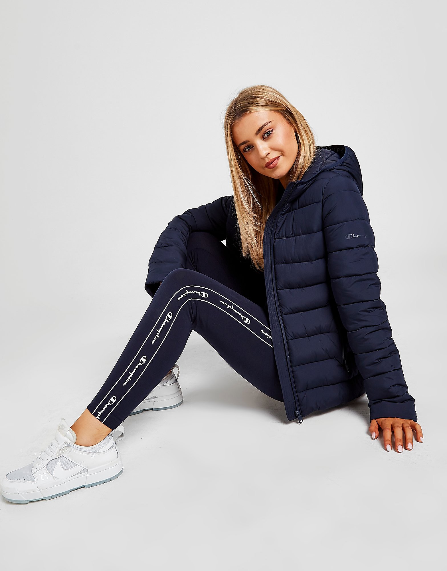 

Champion Logo Padded Jacket - Navy - Womens, Navy