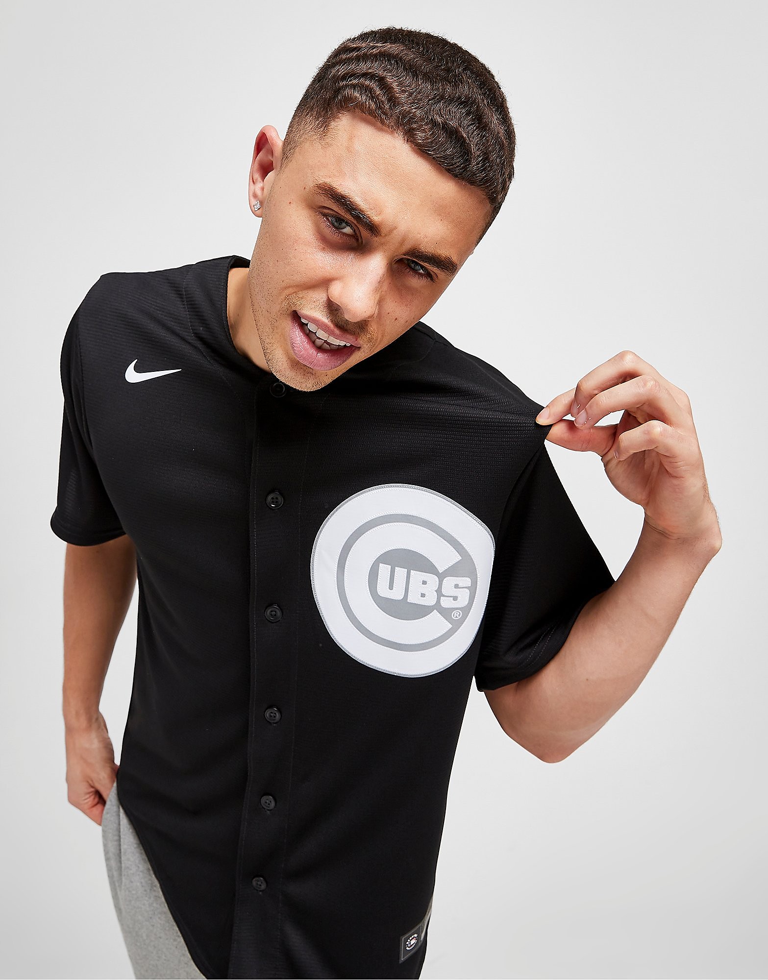 

Nike MLB Chicago Cubs Blackout Jersey - Black - Mens, Black