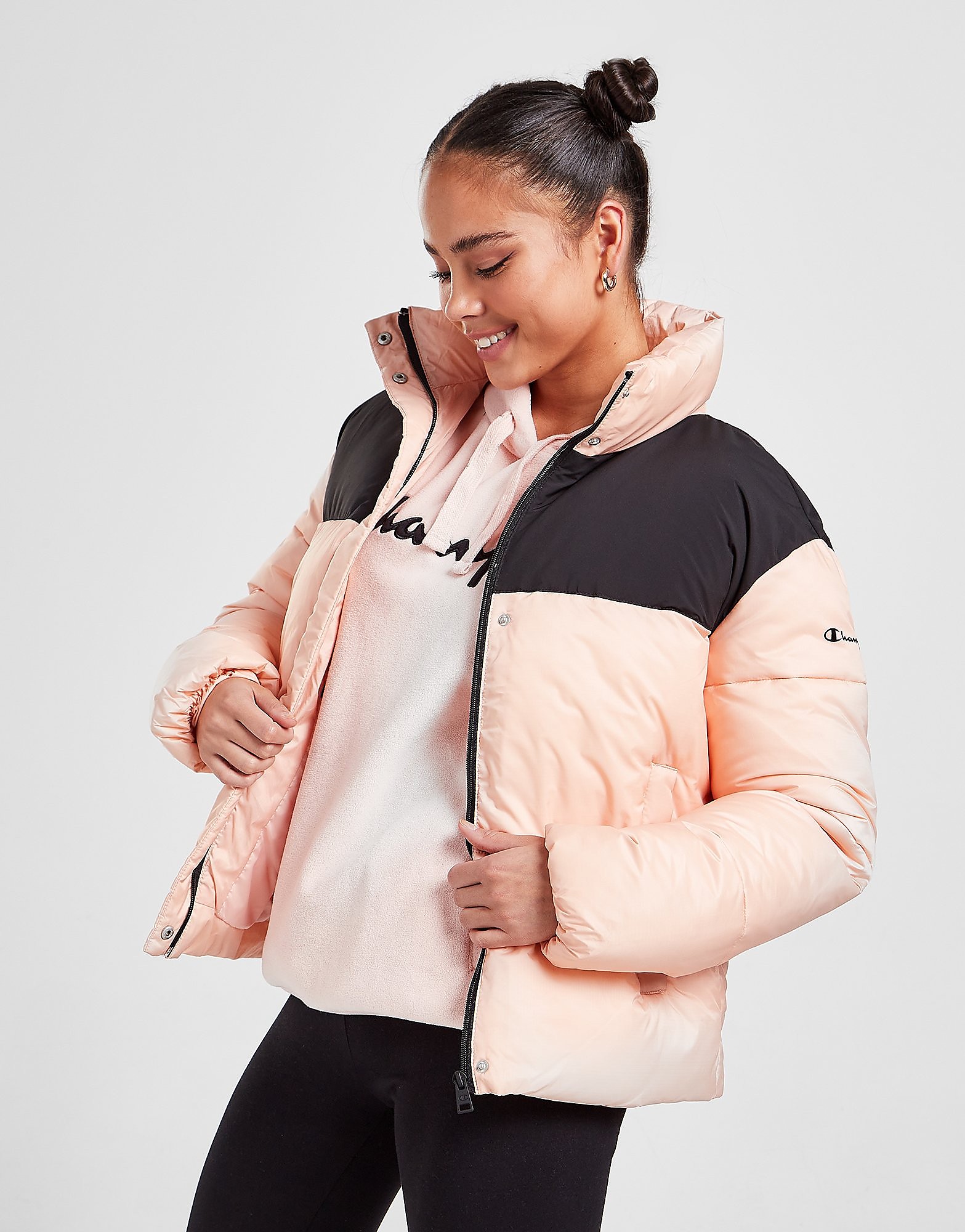 

Champion Panel Padded Jacket - Pink - Womens, Pink