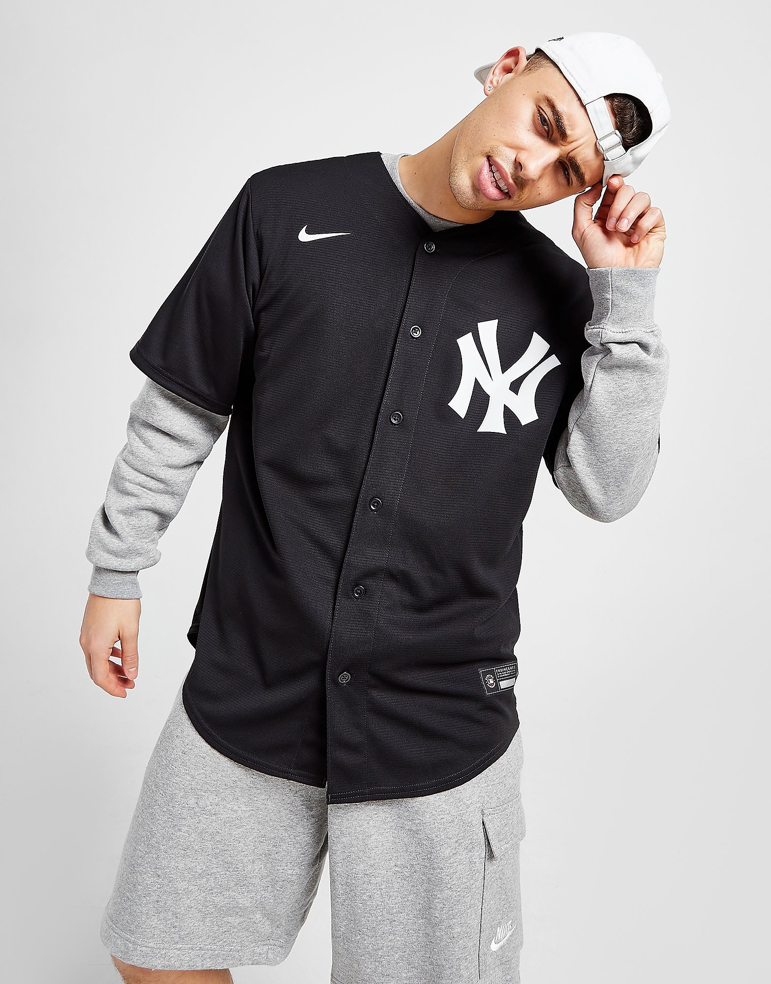 

Nike MLB New York Yankees Blackout Jersey - Black - Mens, Black
