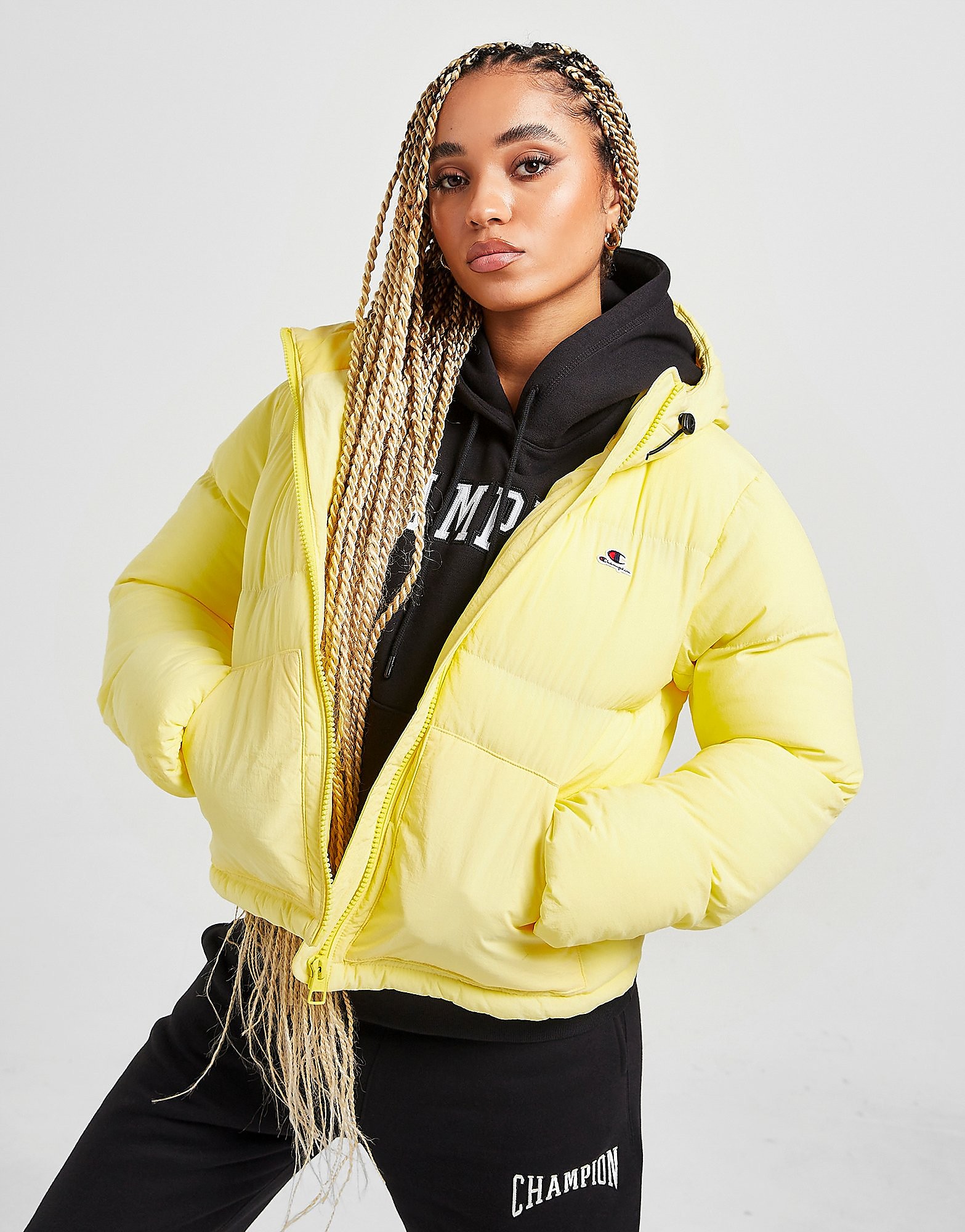 

Champion Small logo Padded Jacket - Yellow - Womens, Yellow