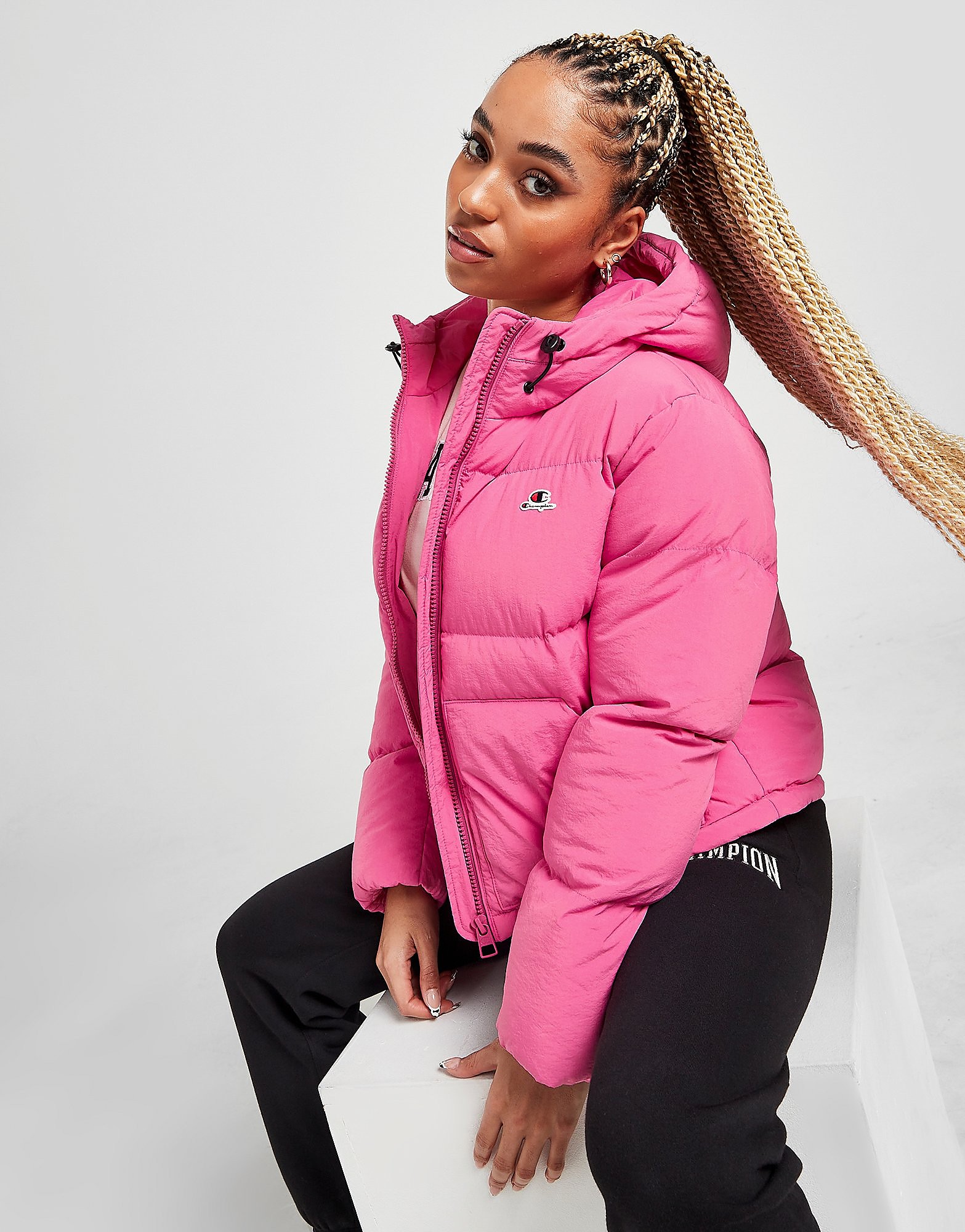 

Champion Small logo Padded Jacket - Pink - Womens, Pink