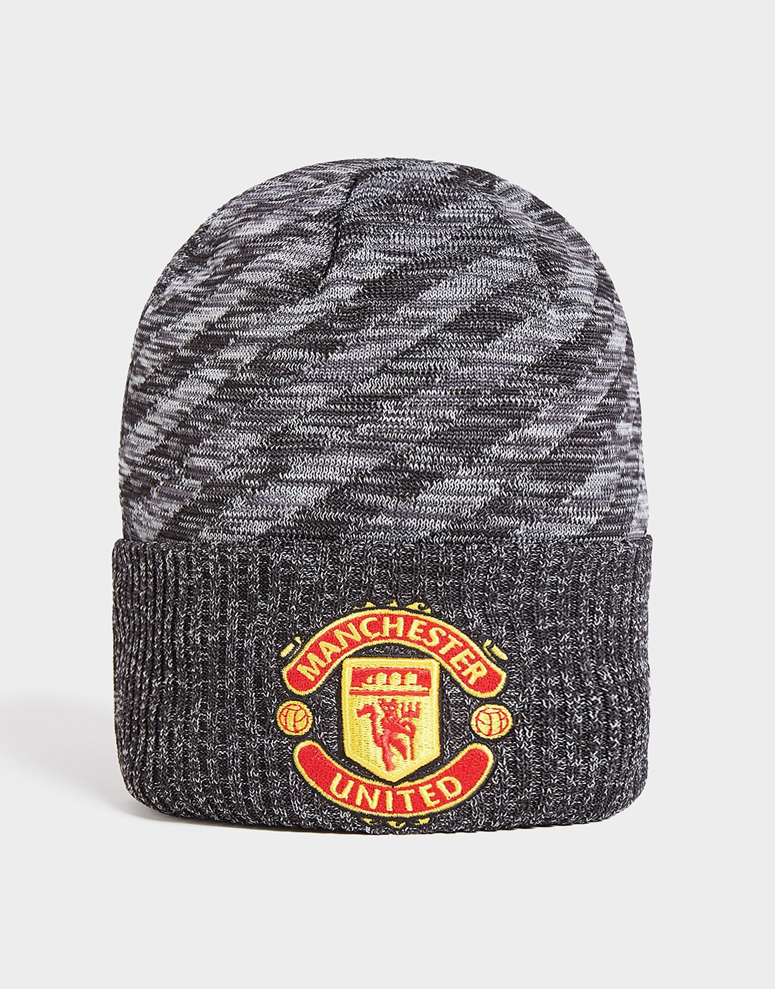 

New Era Manchester United FC Cuffed Beanie Hat - Grey/Black - Womens, Grey/Black