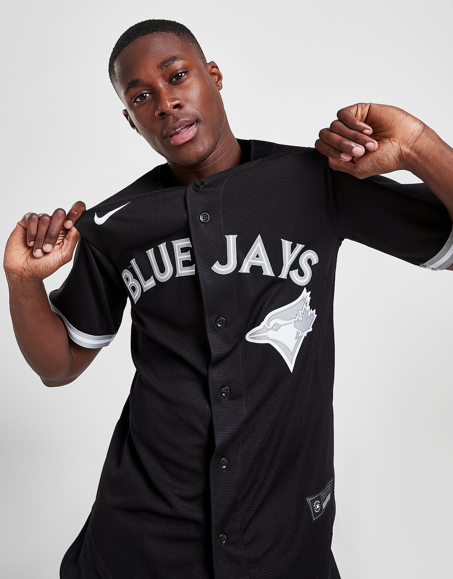 

Nike MLB Toronto Blue Jays Blackout Jersey - Black - Mens, Black