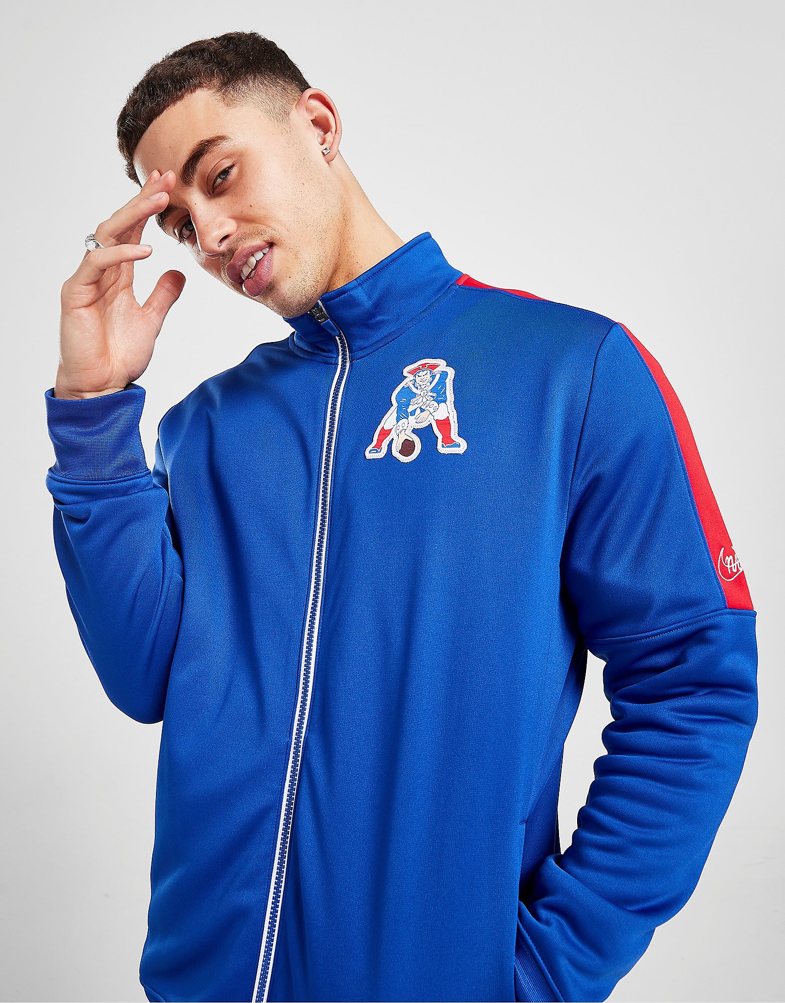 Nike NFL New England Patriots Track Jacket - Blue - Mens, Blue