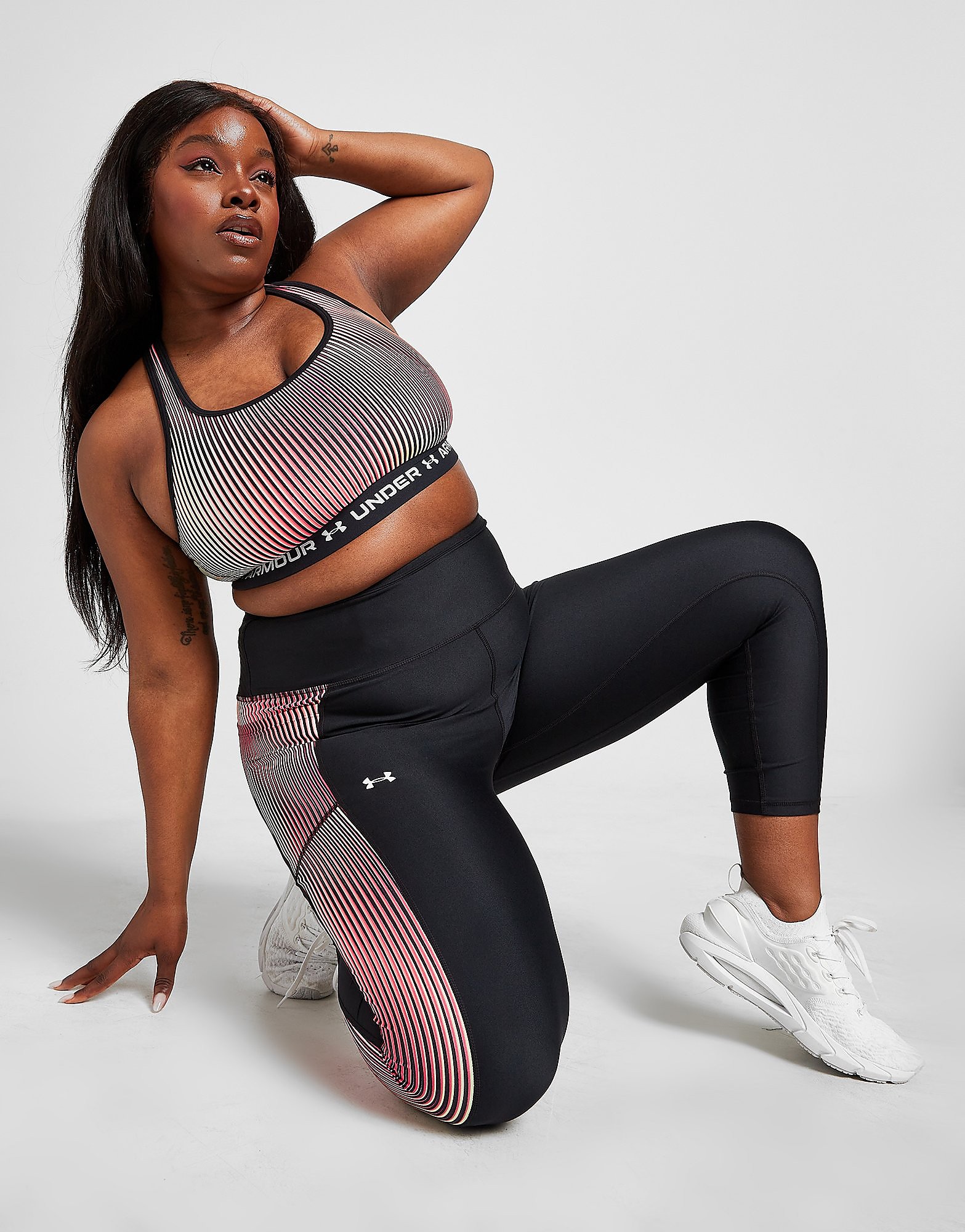 Under Armour Plus Size HeatGear Tights - Black - Womens, Black