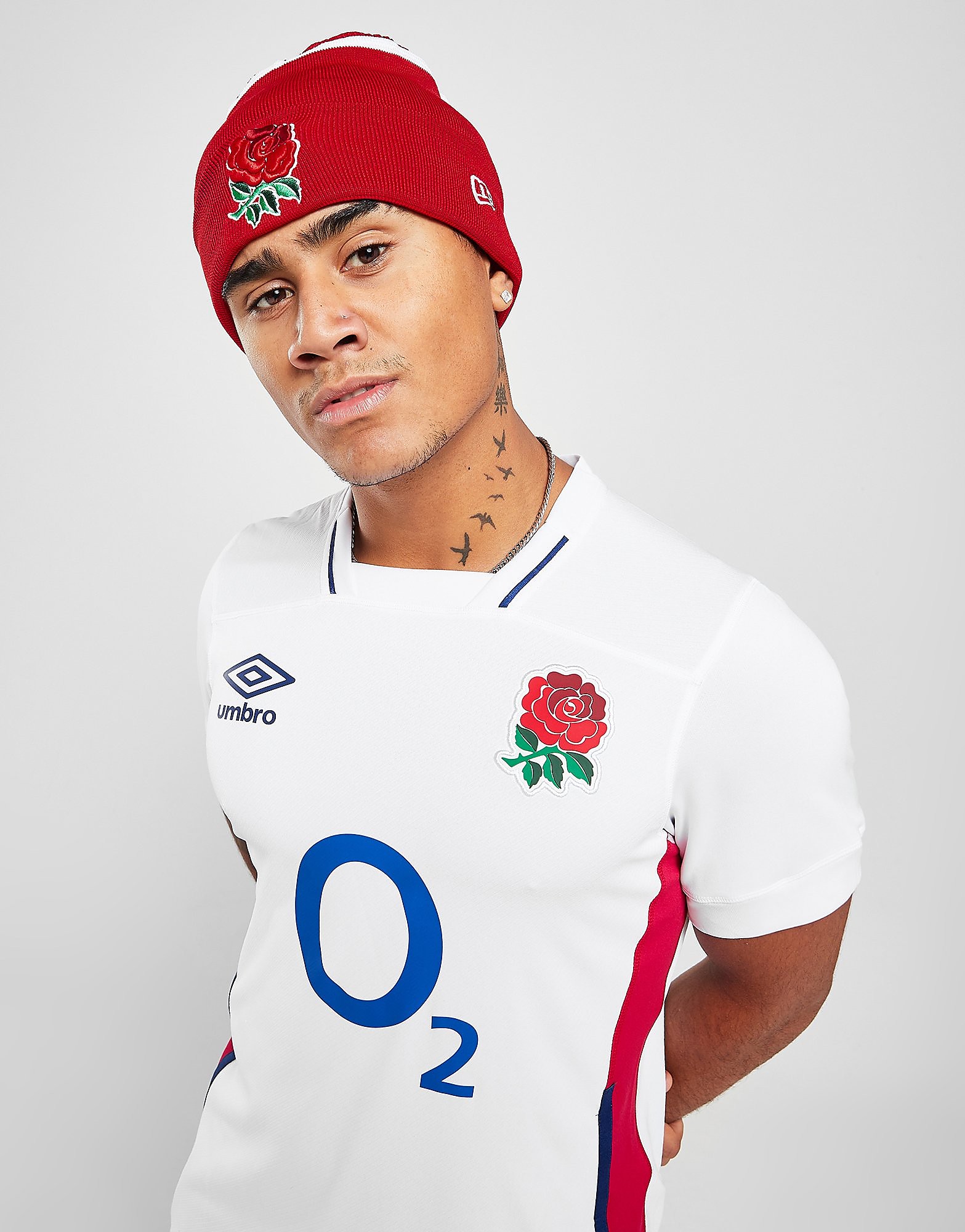 

New Era Rugby Union Beanie Hat - Red - Womens, Red