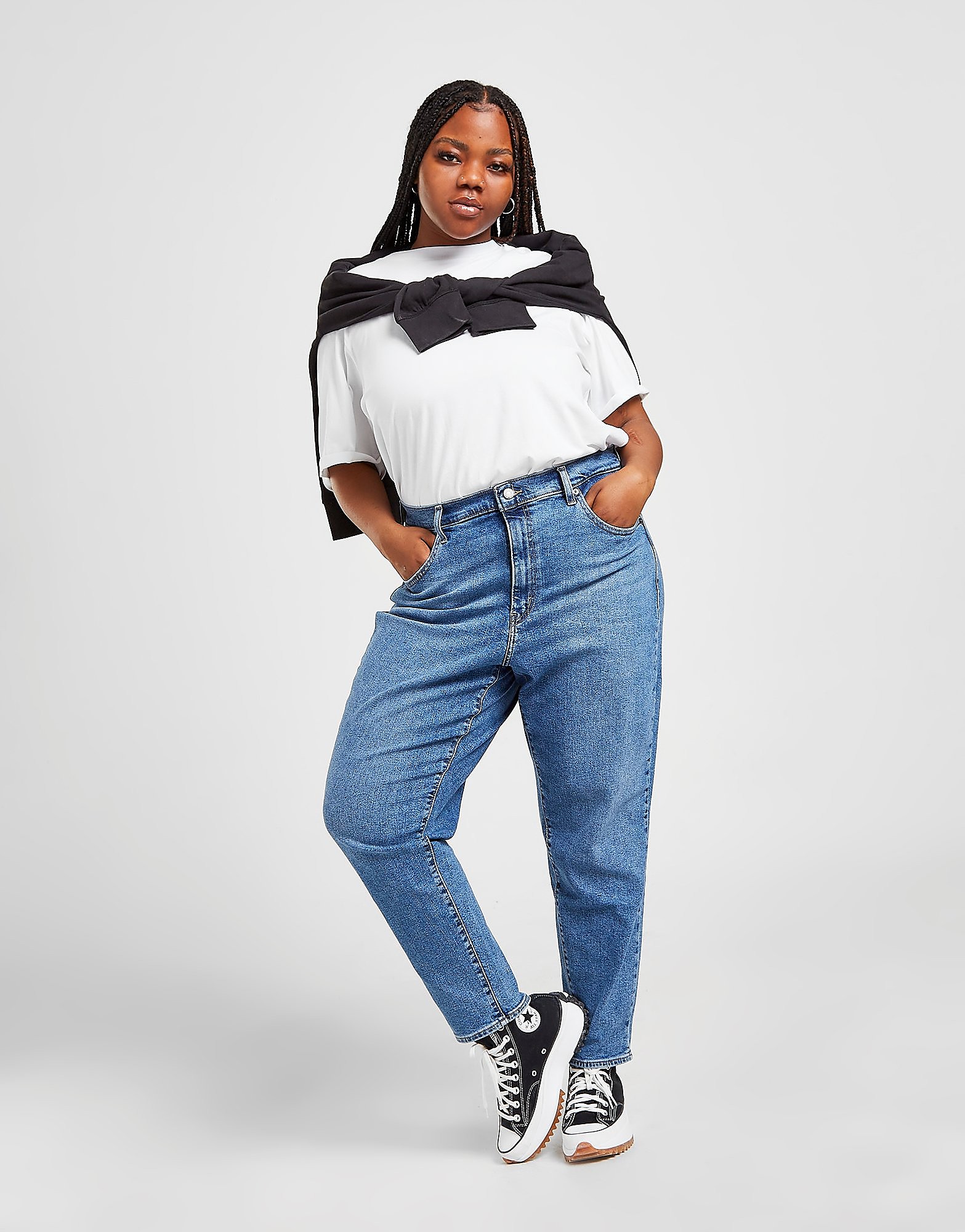 

Levis High Waist Mom Plus Size Jeans - Blue - Womens, Blue