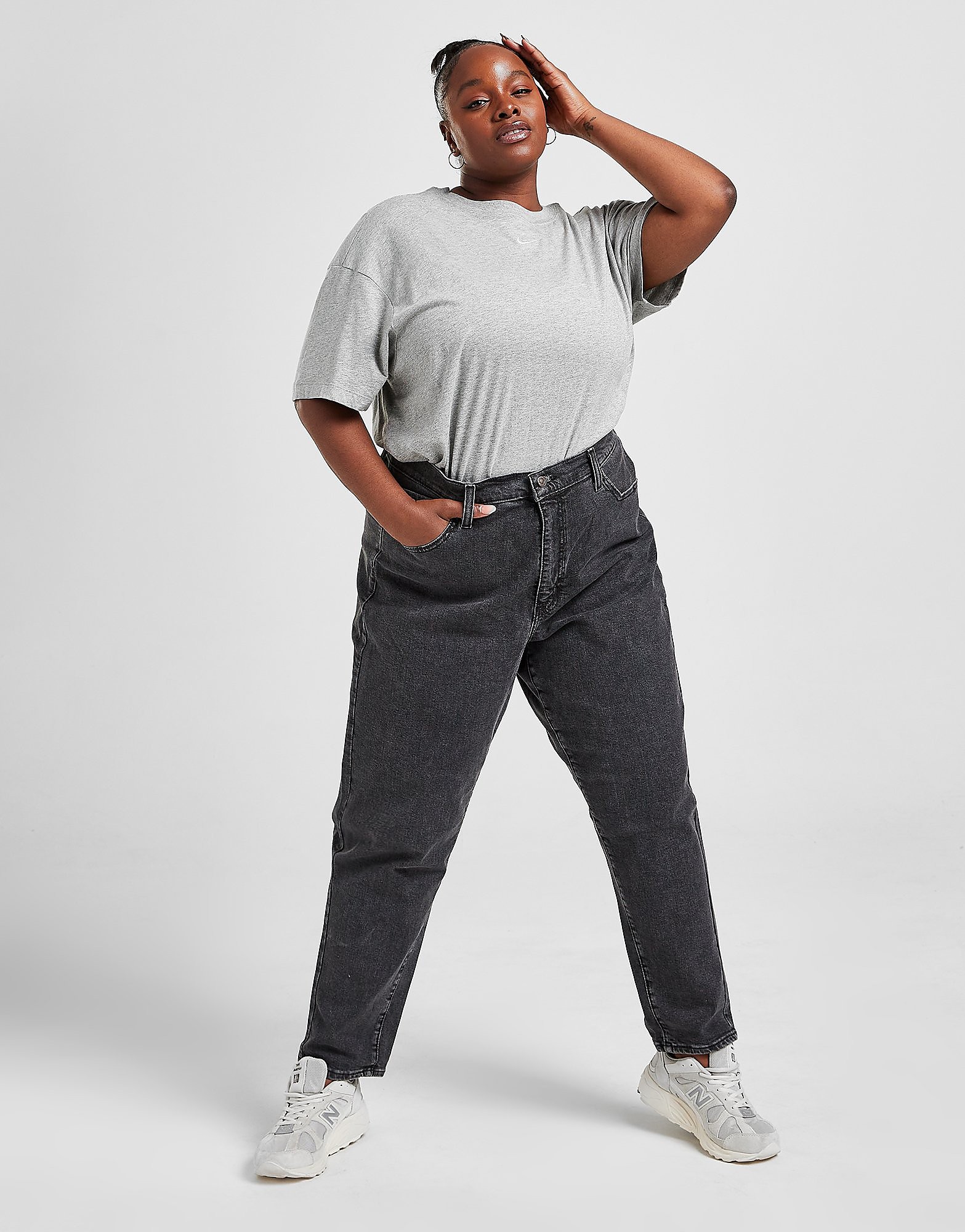

Levis High Waist Mom Plus Size Jeans - Black - Womens, Black