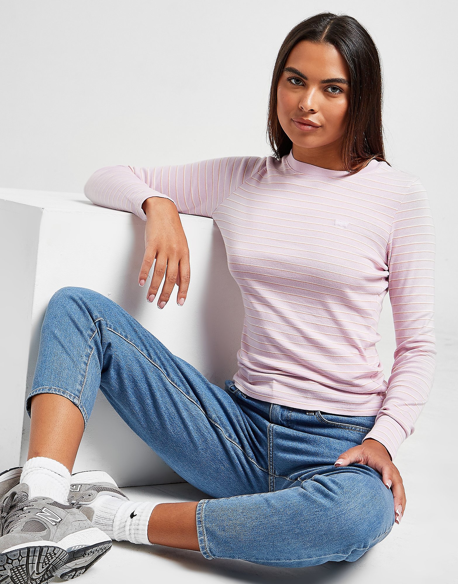 

Levis Stripe Baby Long Sleeve T-Shirt - Purple - Womens, Purple