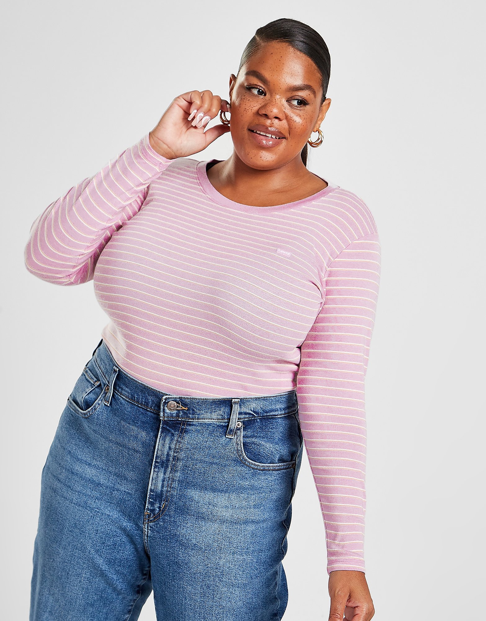 

Levis Stripe Baby Logo Plus Size Long Sleeve T-Shirt - Purple - Womens, Purple