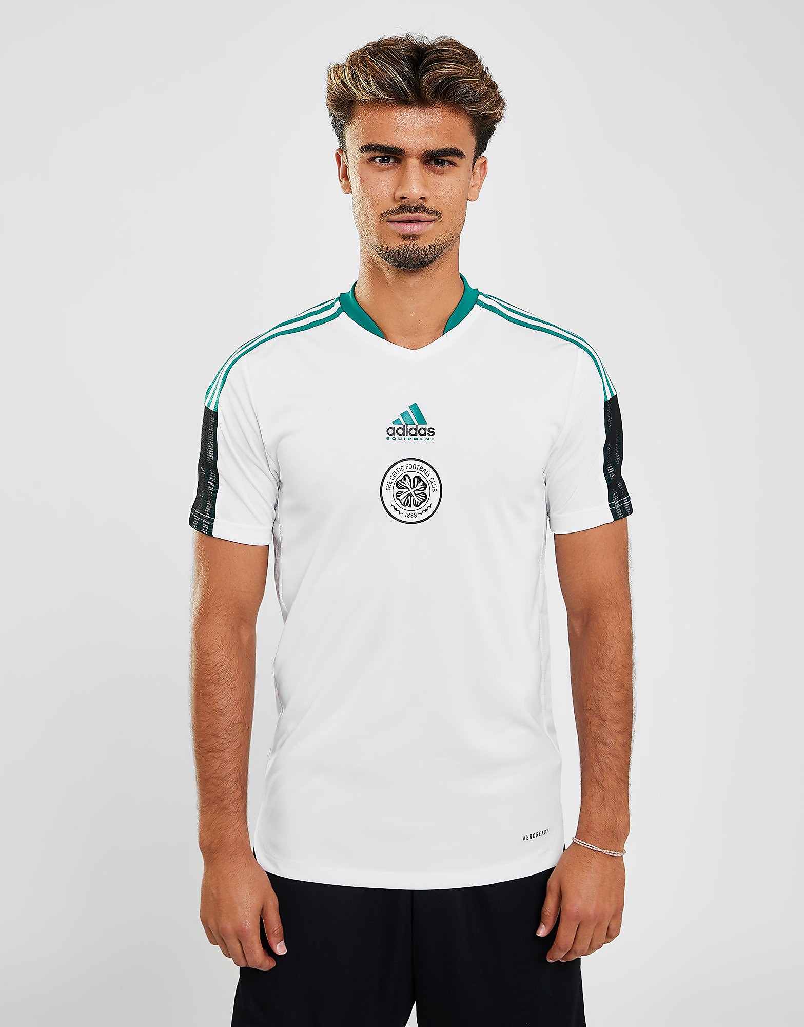 

adidas Celtic Tiro Training Shirt - White - Mens, White