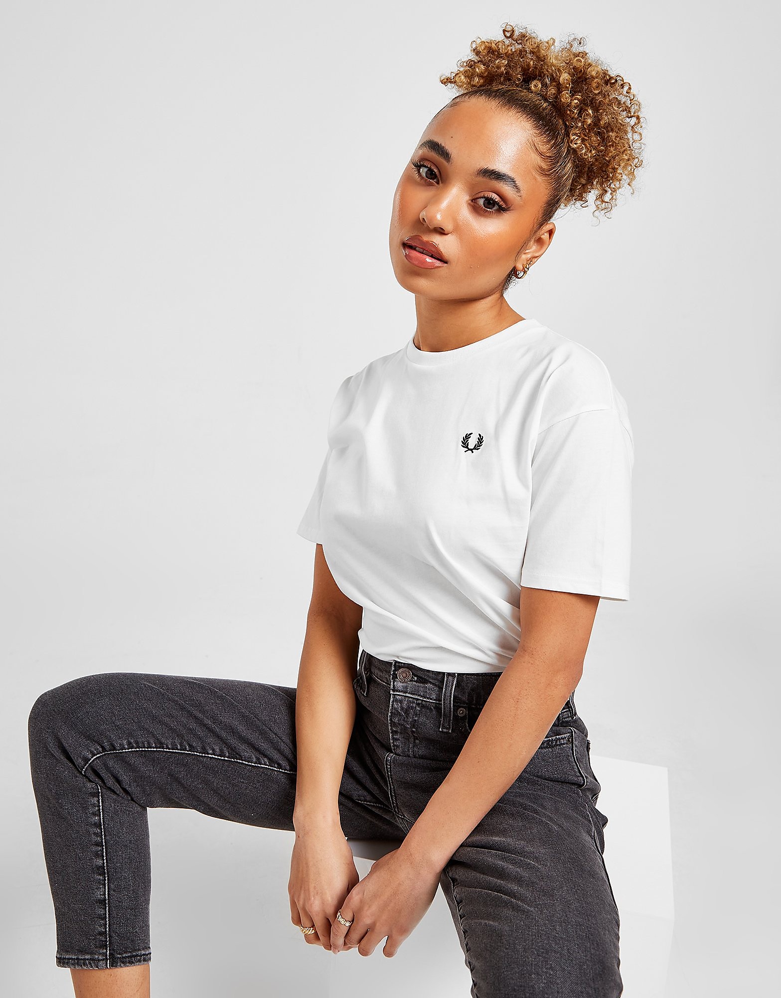 

Fred Perry Ringer T-Shirt Women's - White, White