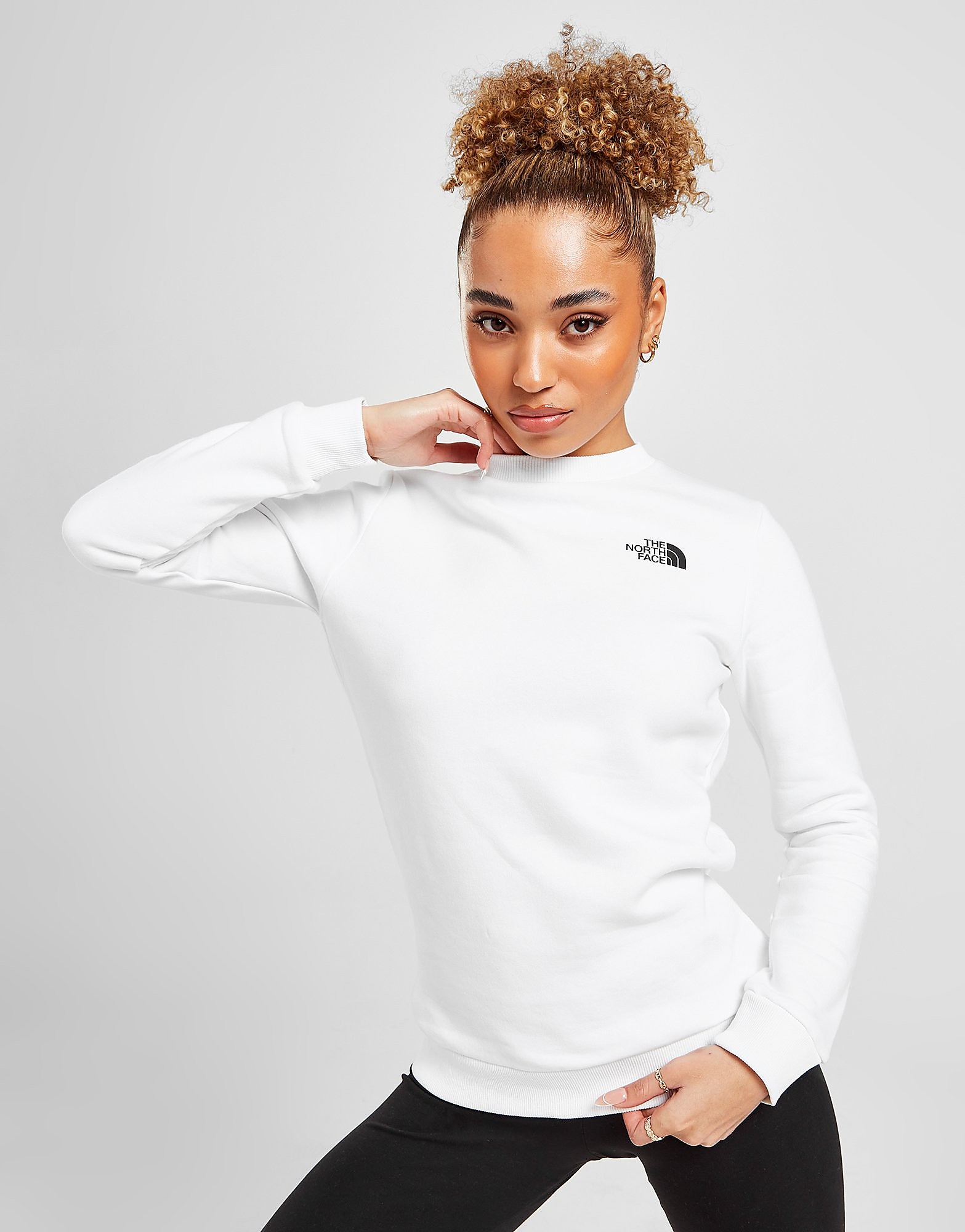 

The North Face Wordmark Crew Sweatshirt - Only at JD - White - Womens, White