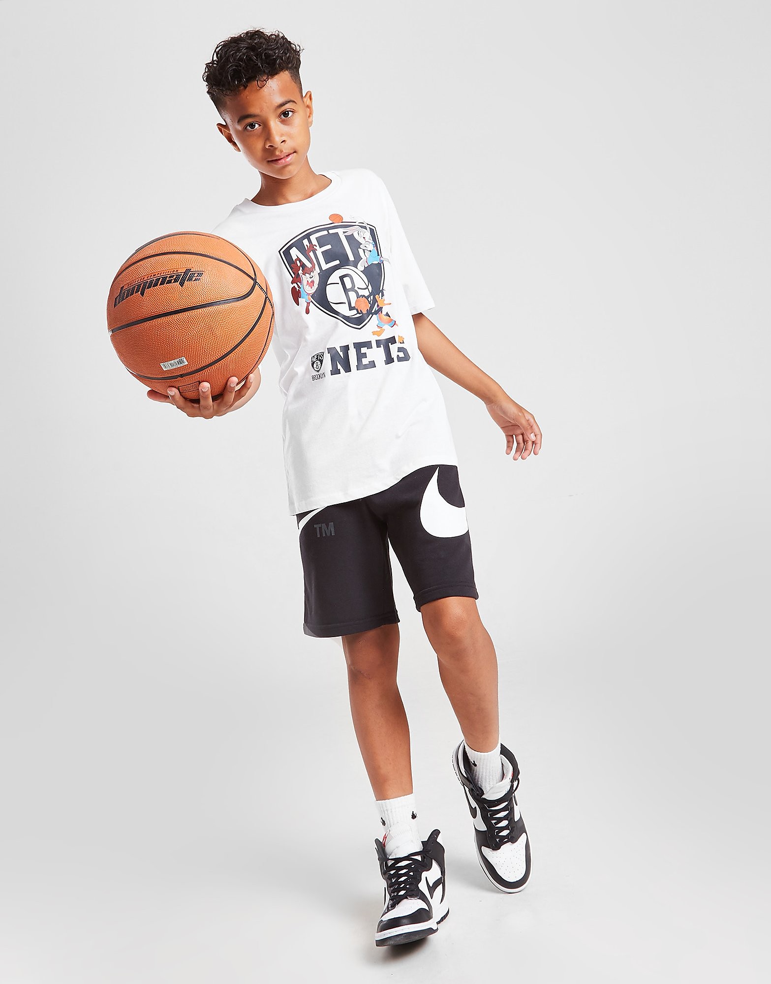 

Official Team Space Jam x Brooklyn Nets Warm Up T-Shirt Junior - White - Kids, White