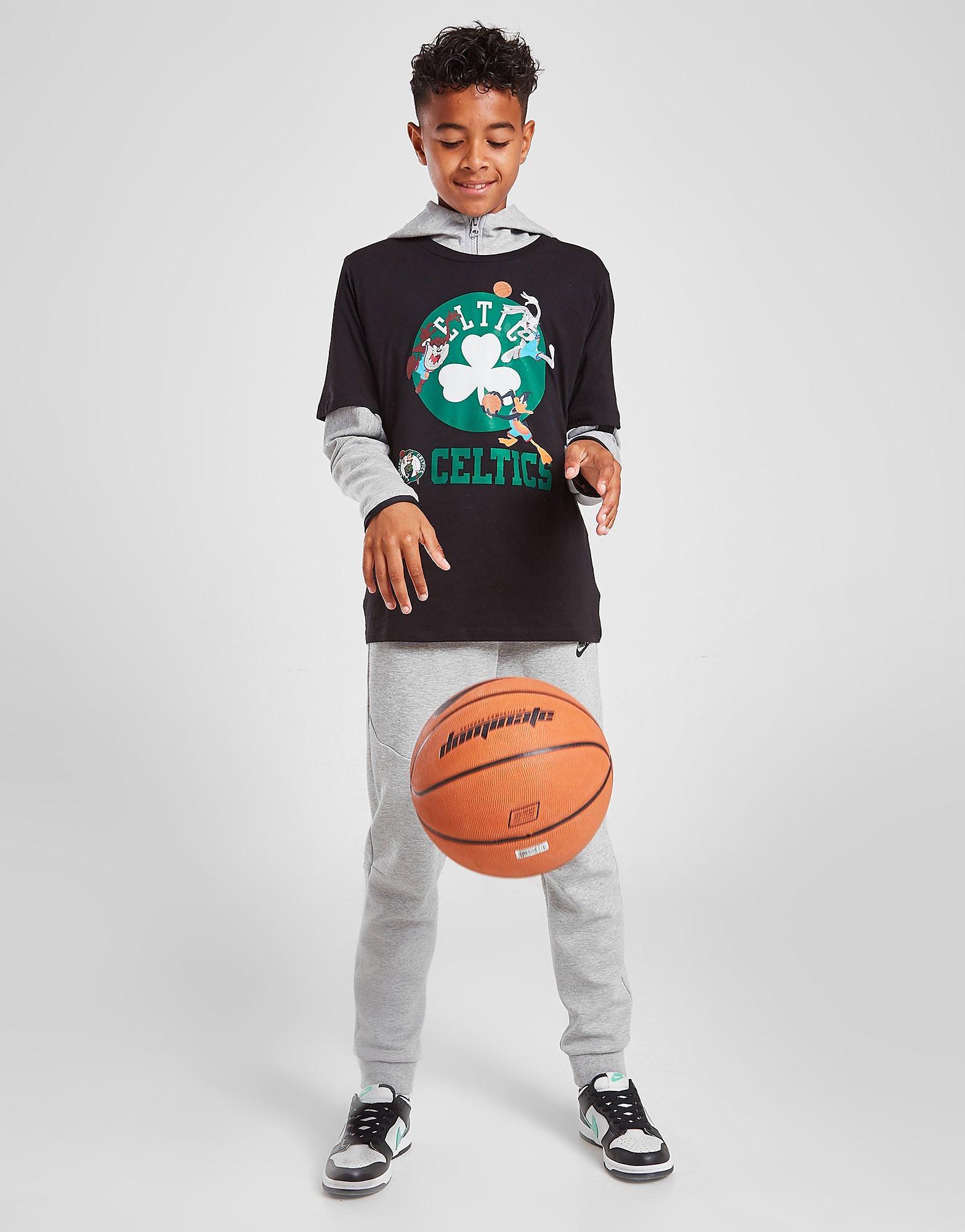 

Official Team Space Jam x Boston Celtics Warm Up T-Shirt Junior - Black - Kids, Black