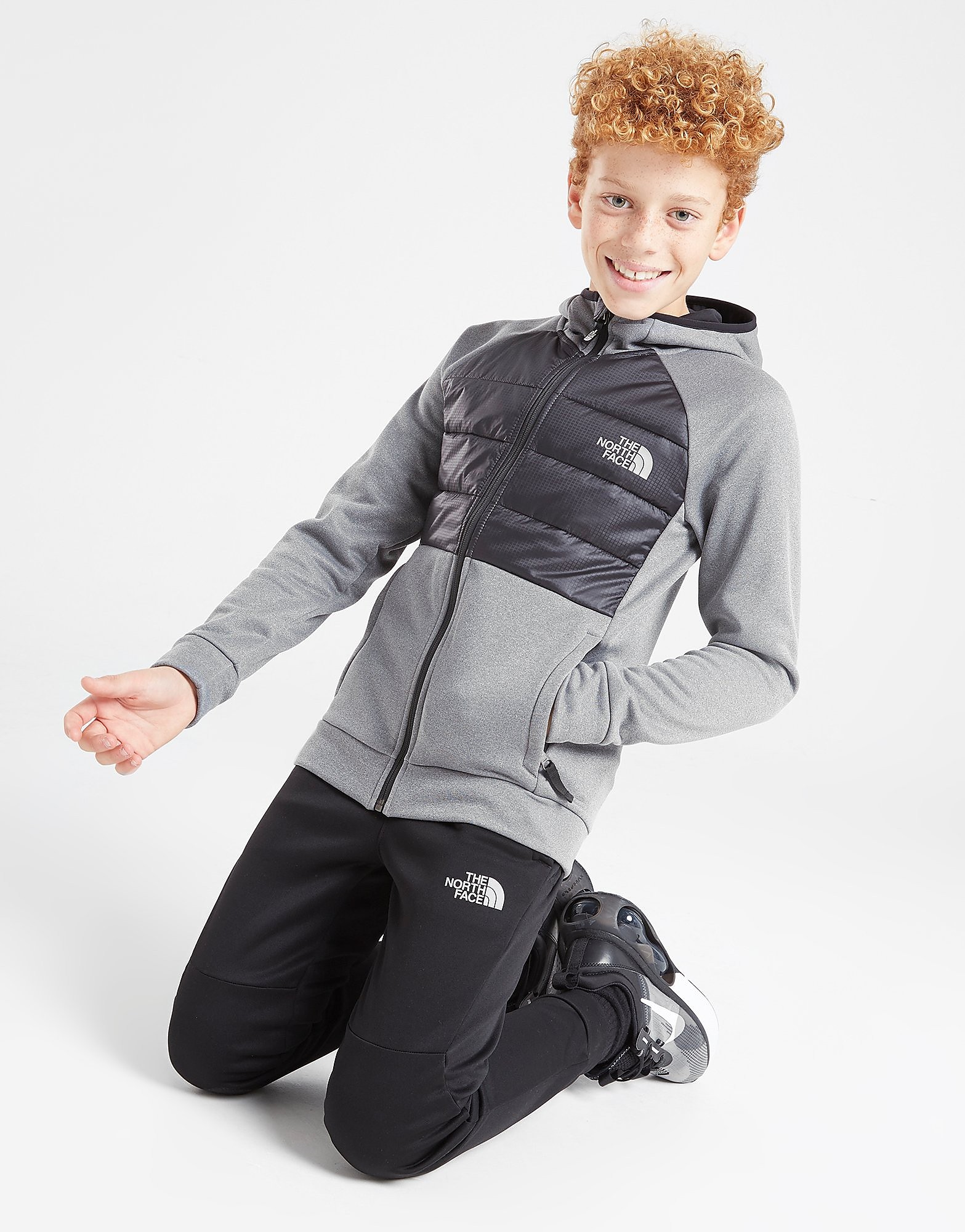 

The North Face Mittelegi Hybrid Full Zip Hoodie Junior - Only at JD - Grey - Kids, Grey