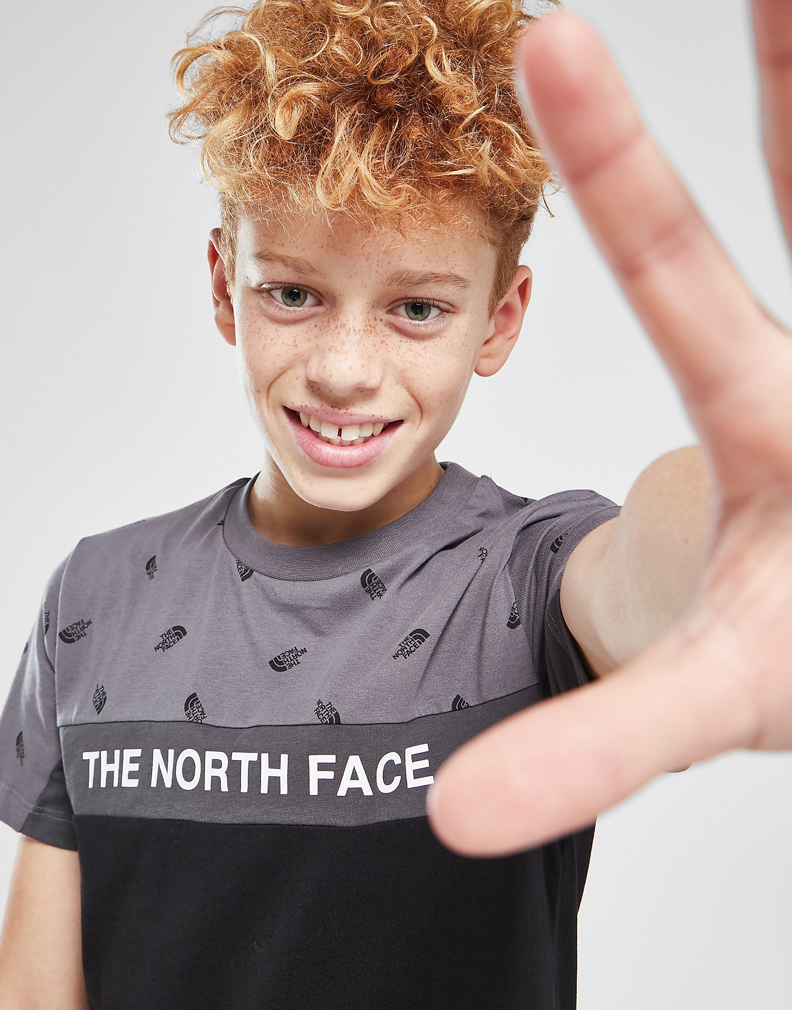 

The North Face Colour Block Dome Print T-Shirt Junior - Only at JD - Black - Kids, Black