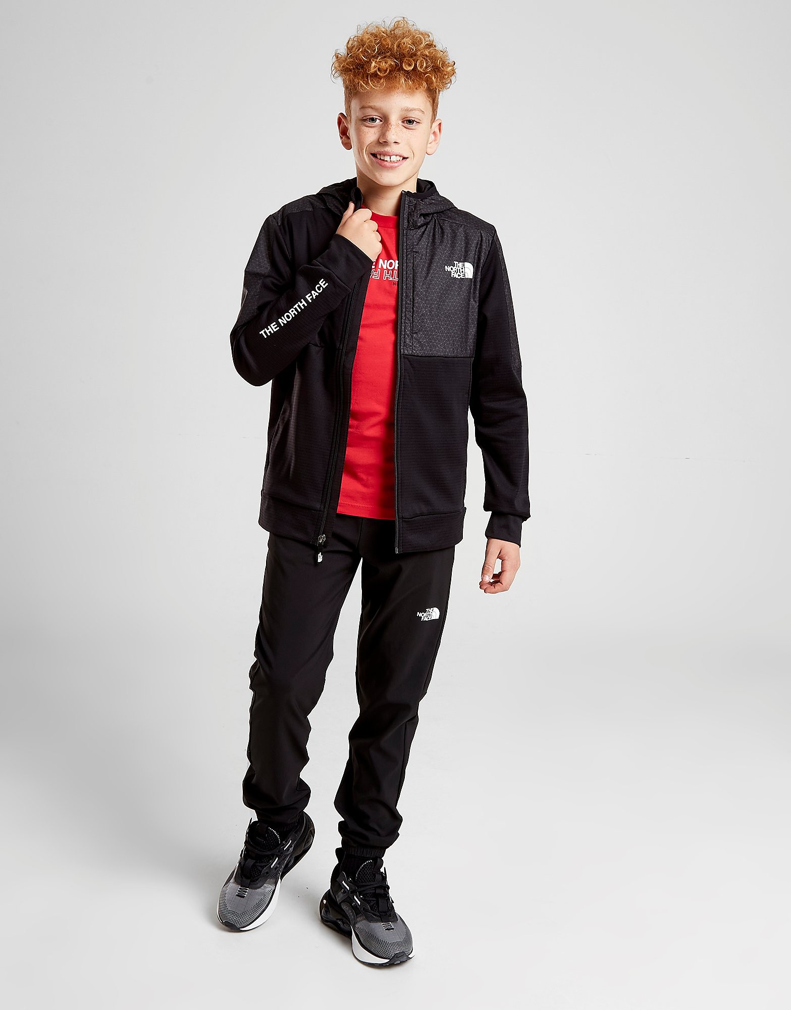 

The North Face Ampere Poly Full Zip Hoodie Junior - Only at JD - Black - Kids, Black