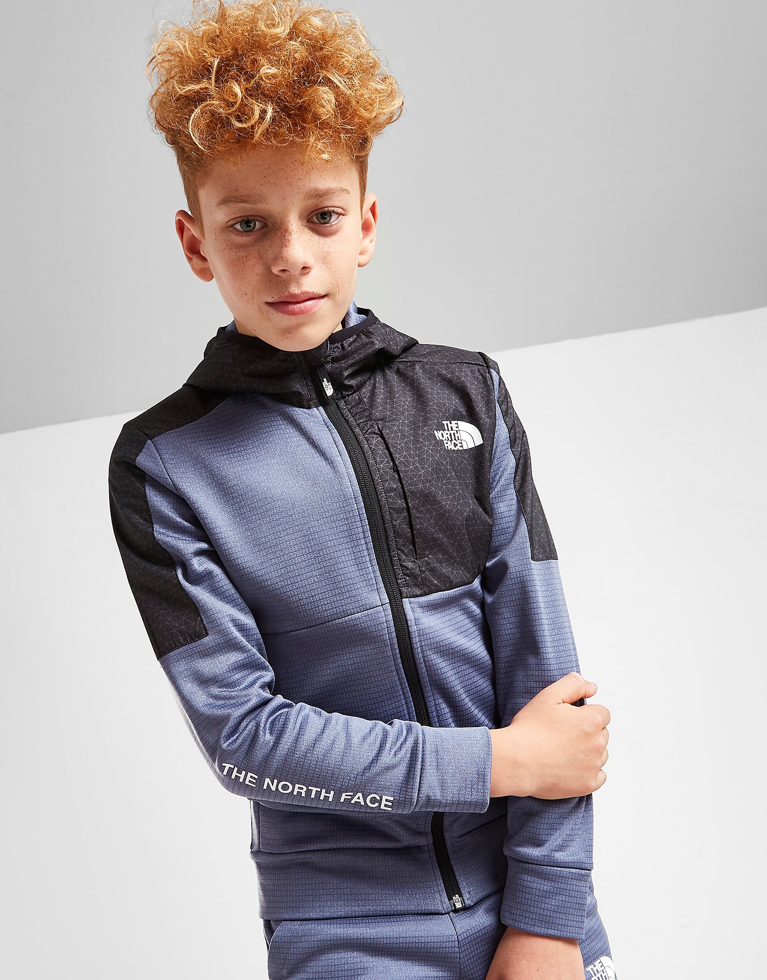 

The North Face Ampere Poly Full Zip Hoodie Junior - Only at JD - Grey - Kids, Grey