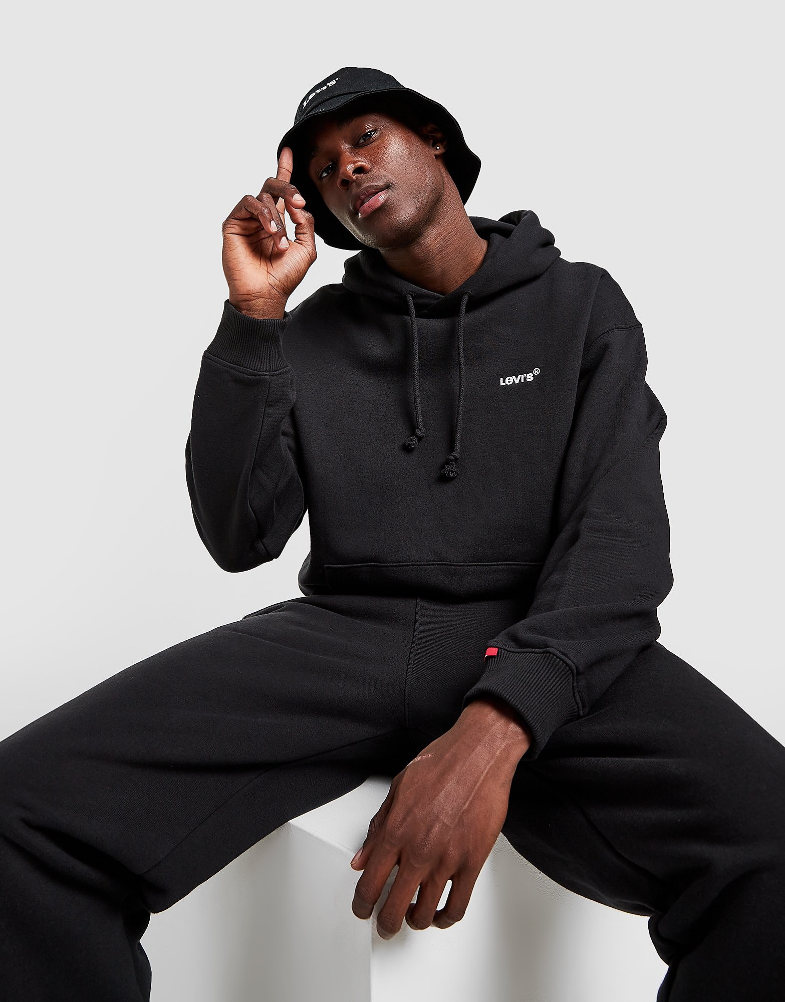 Levis Essential Hoodie - Black - Mens, Black