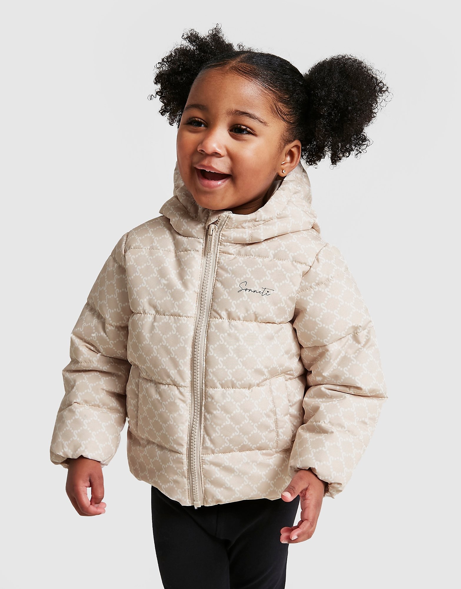

Sonneti Girls' Aria All Over Print Padded Jacket Infant - Grey - Kids, Grey