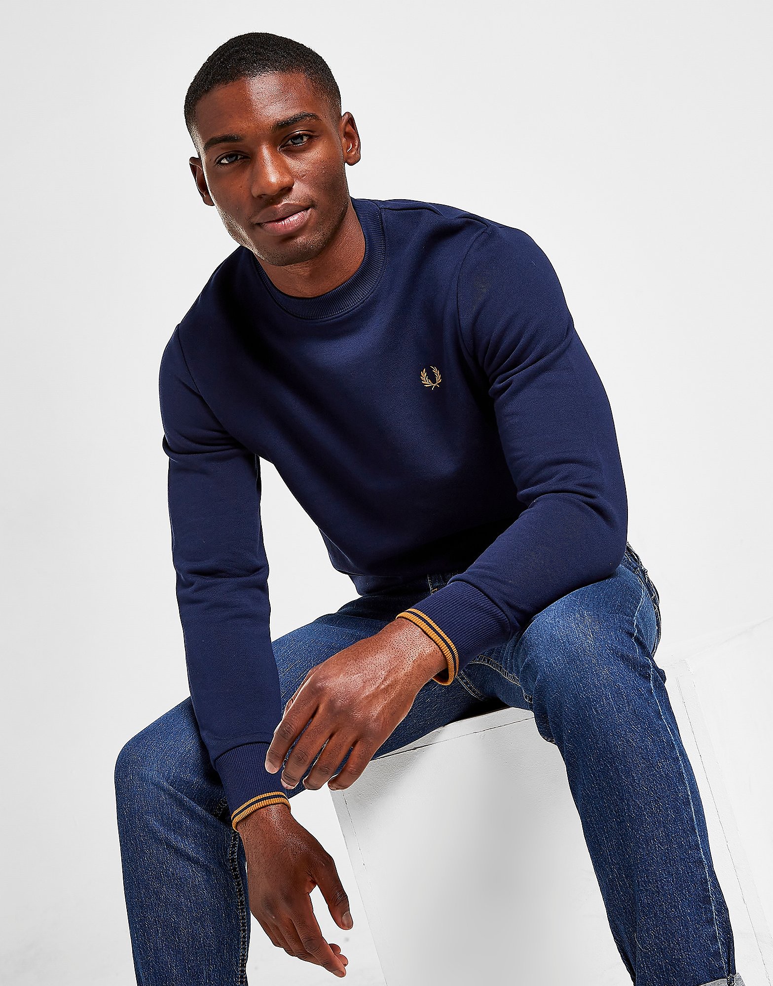 

Fred Perry Twin Tipped Crew Sweatshirt - Mens