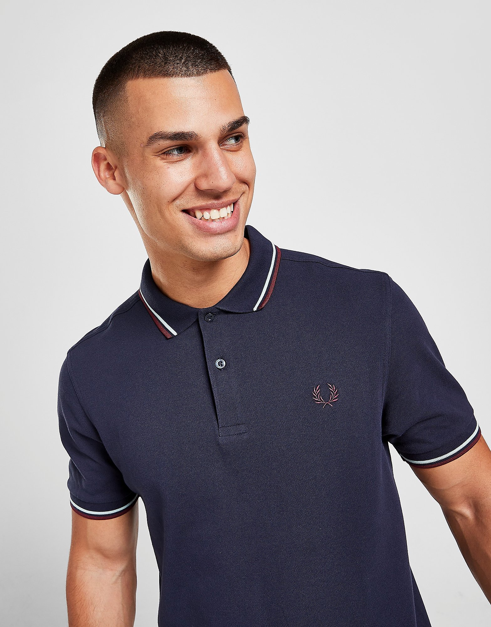

Fred Perry Twin Tipped Polo Shirt - Blue - Mens, Blue