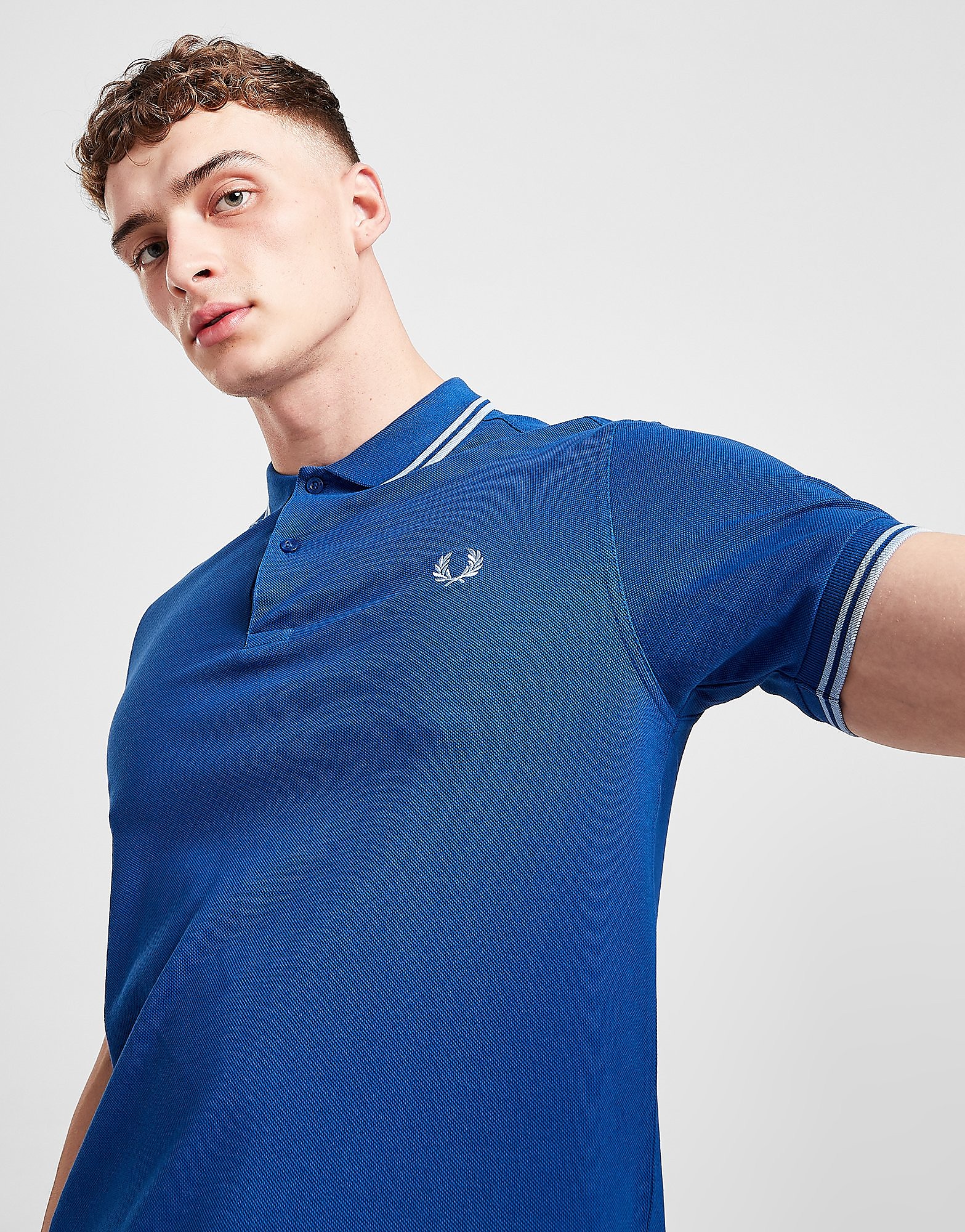 

Fred Perry Twin Tipped Polo Shirt - Blue - Mens, Blue