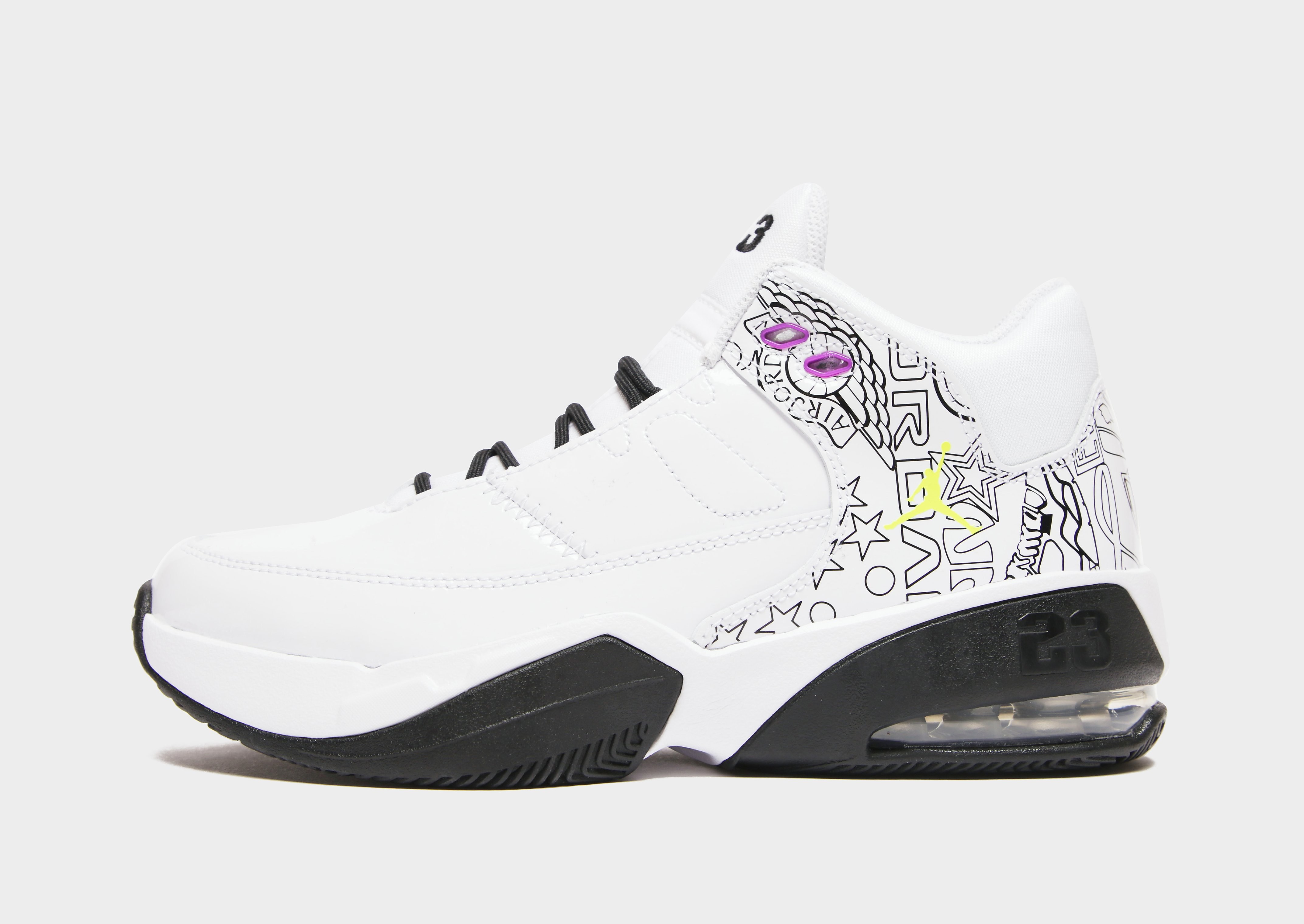 Jordan Max Aura 3 DIY Junior - White/Hyper Violet/University Blue/Black - Kids, White/Hyper Violet/University Blue/Black
