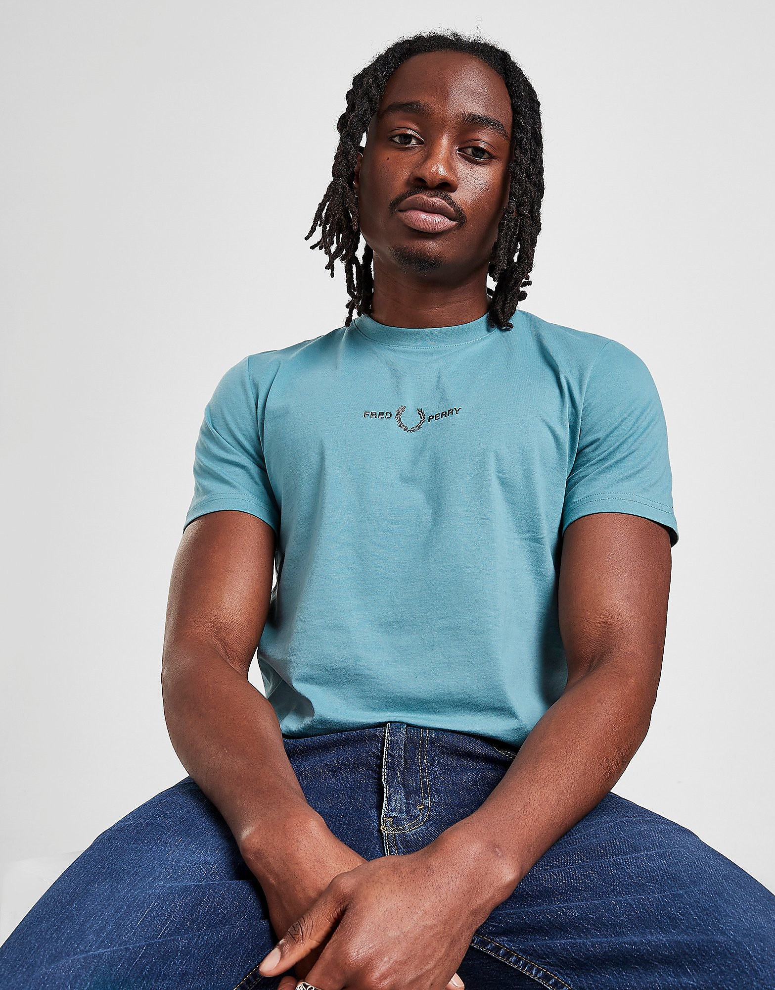 

Fred Perry Central Mini Logo T-Shirt - Only at JD - Blue - Mens, Blue