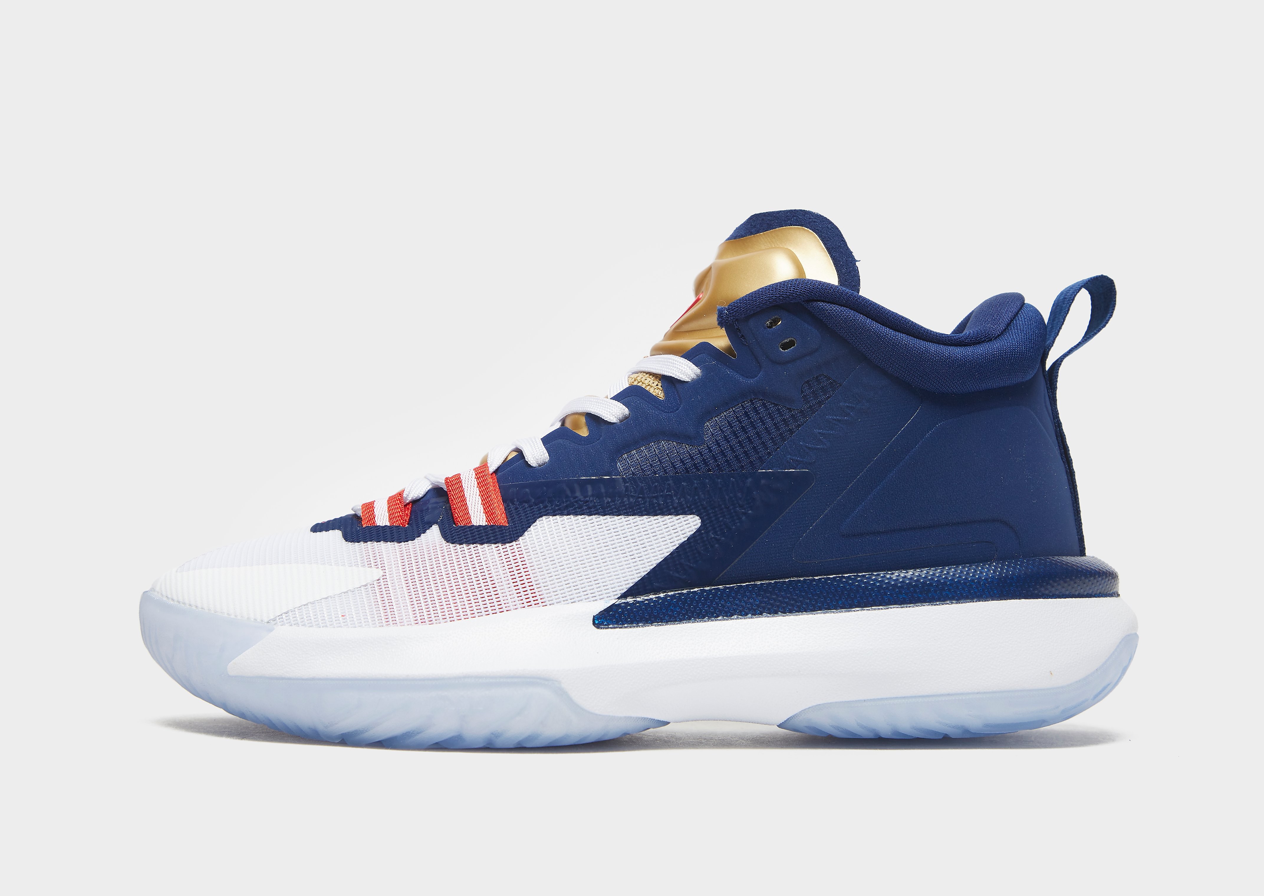 

Jordan Zion 1 Junior - Blue Void/White/Metallic Gold/University Red/White - Kids, Blue Void/White/Metallic Gold/University Red/White