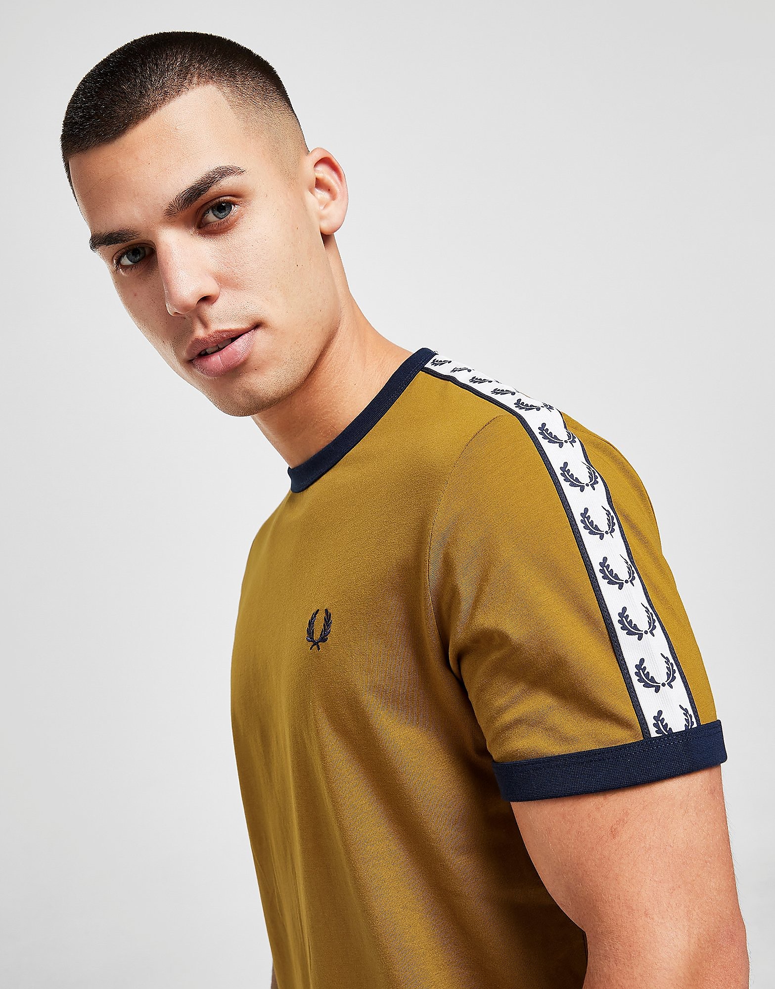 

Fred Perry Taped Ringer T-Shirt - Only at JD - Brown - Mens, Brown