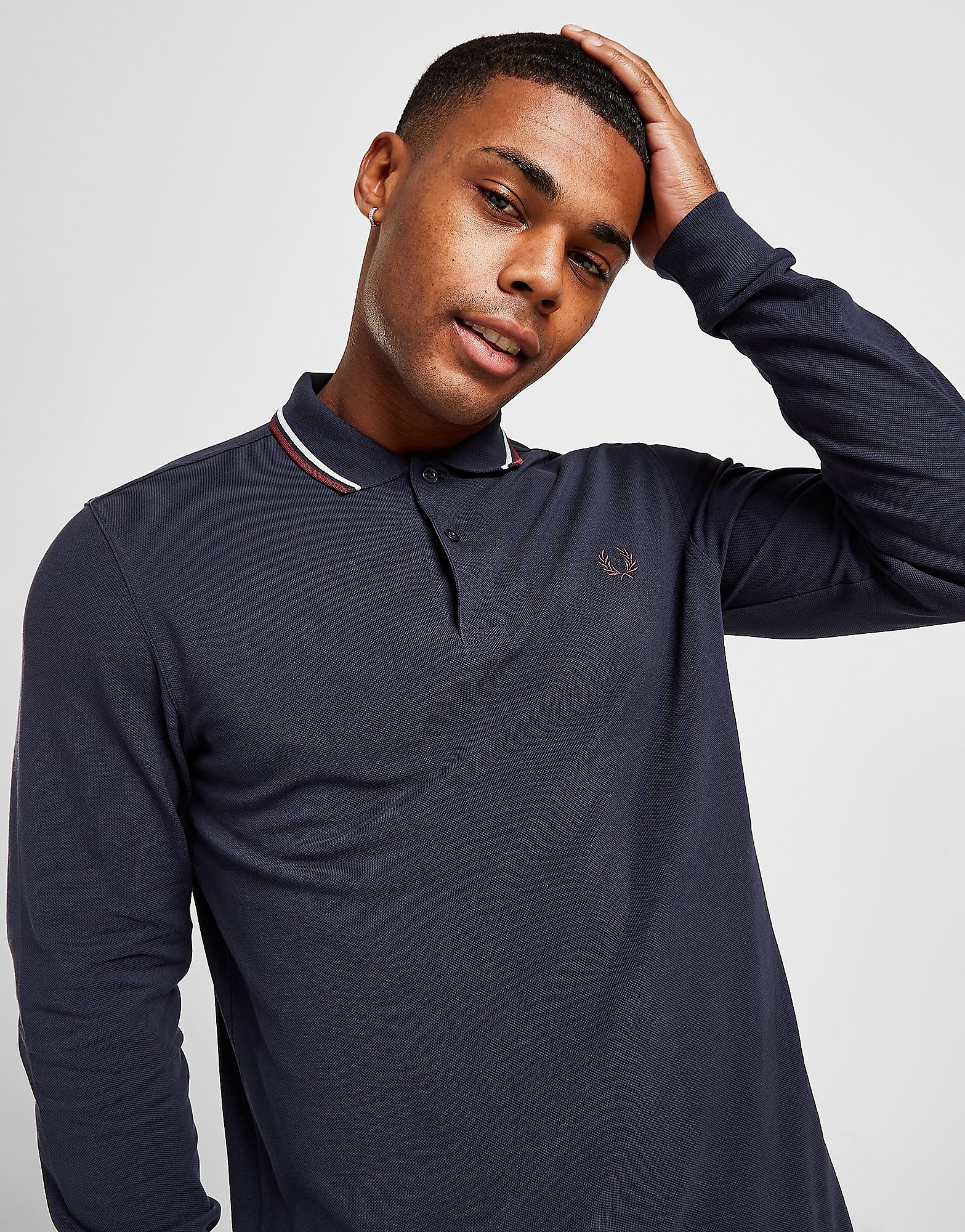 

Fred Perry Twin Tipped Polo Shirt - Blue - Mens, Blue