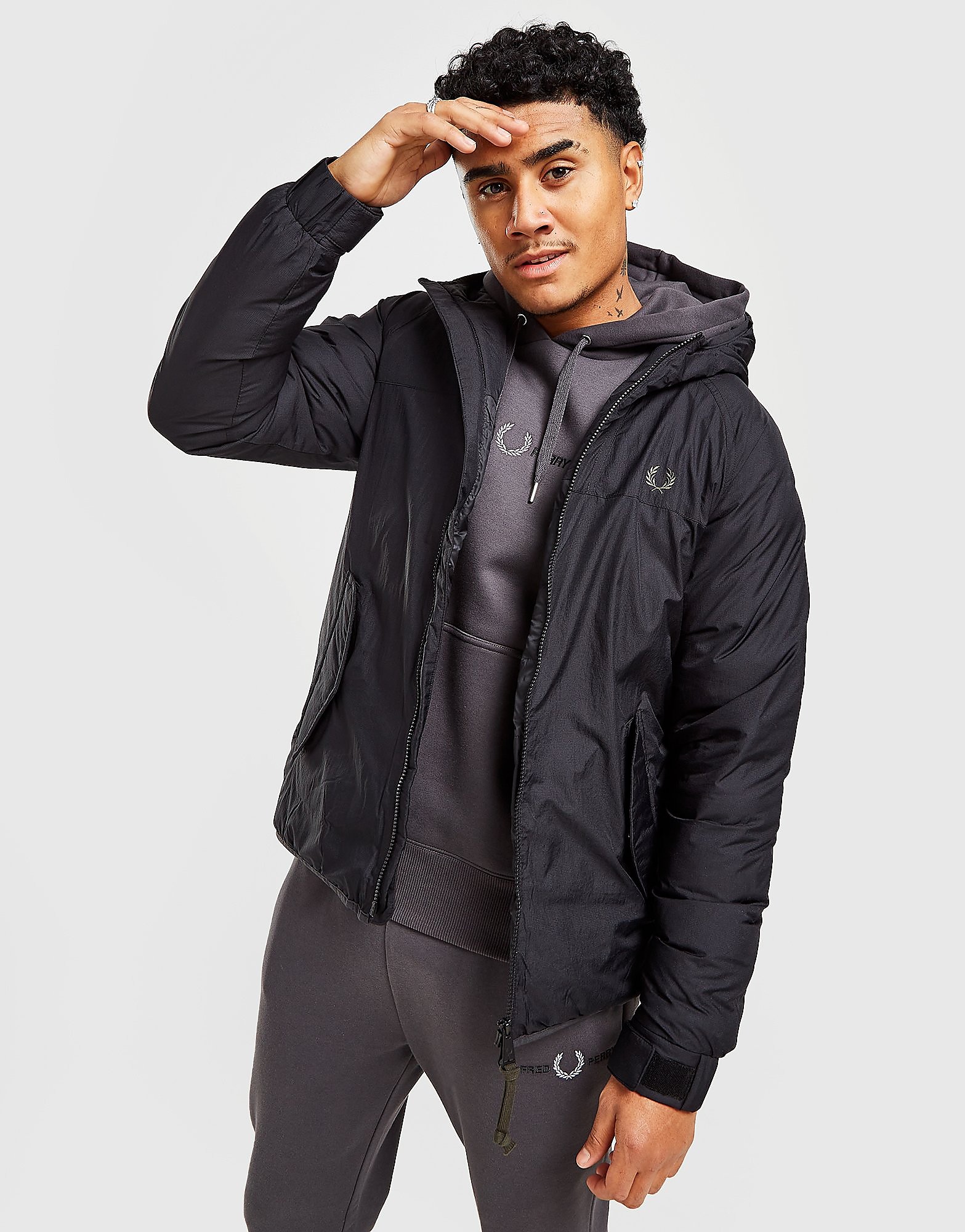 

Fred Perry Insulated Bubble Jacket - Black - Mens, Black