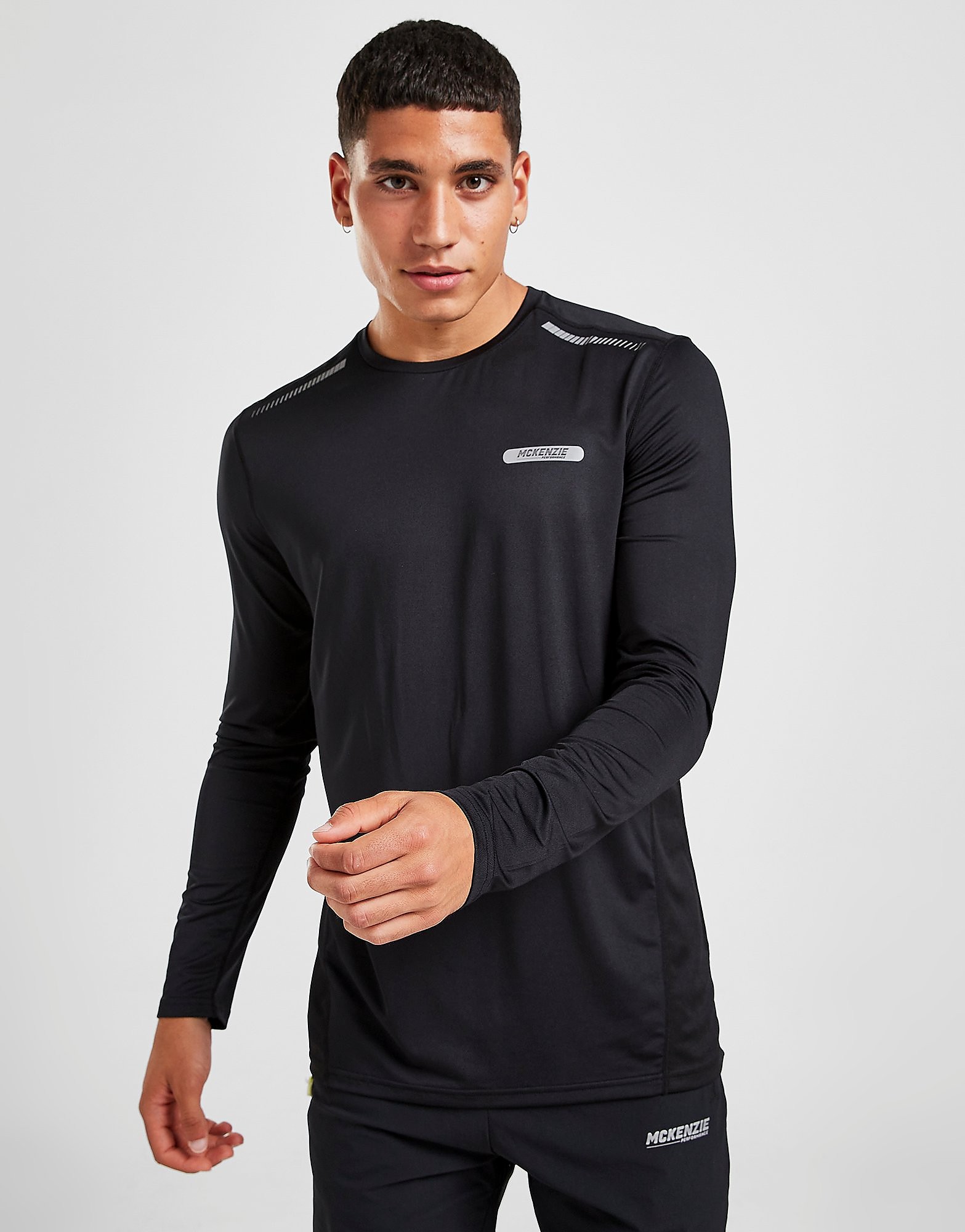 McKenzie Peak Long Sleeve T-Shirt - Only at JD - Black - Mens, Black