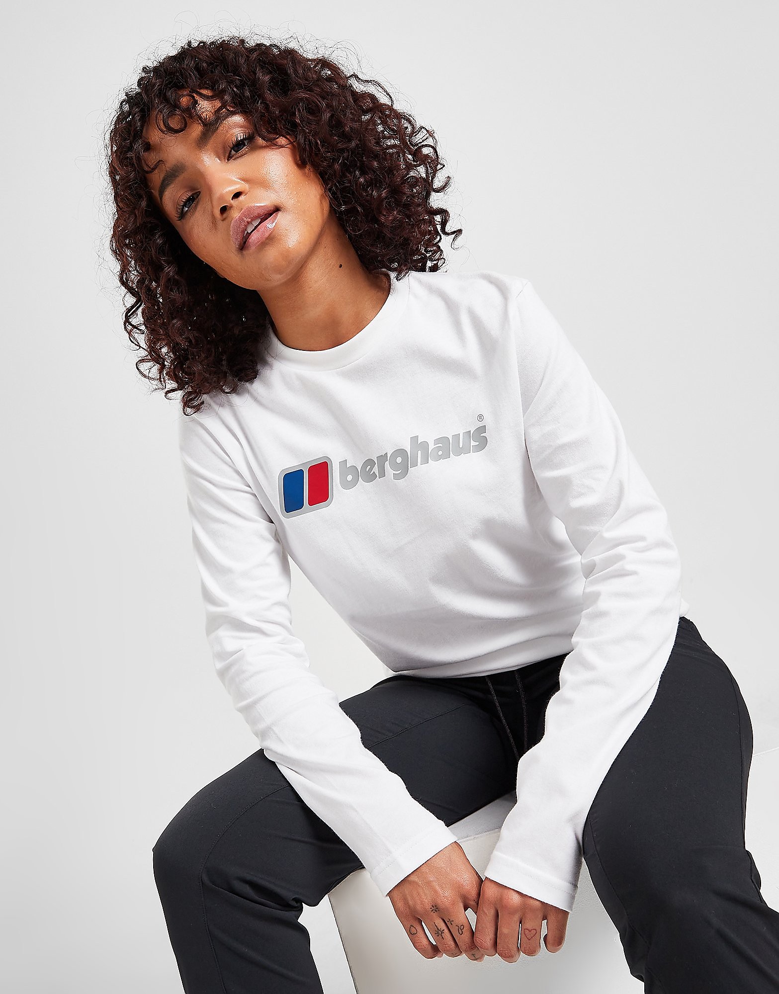 

Berghaus Long Sleeve Logo T-Shirt - White - Womens, White