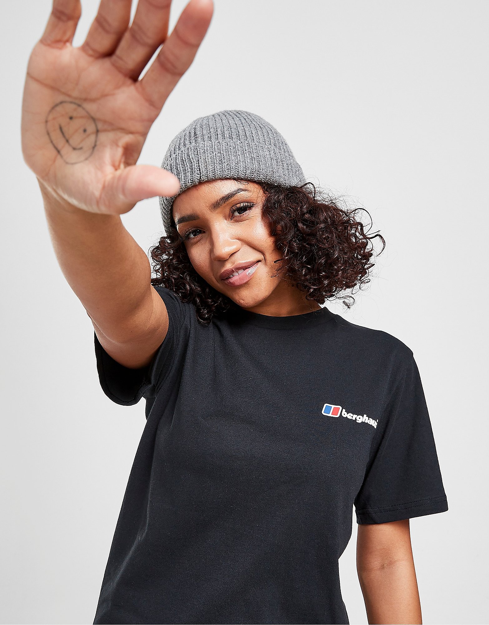 

Berghaus Small Logo Boyfriend T-Shirt - Black - Womens, Black