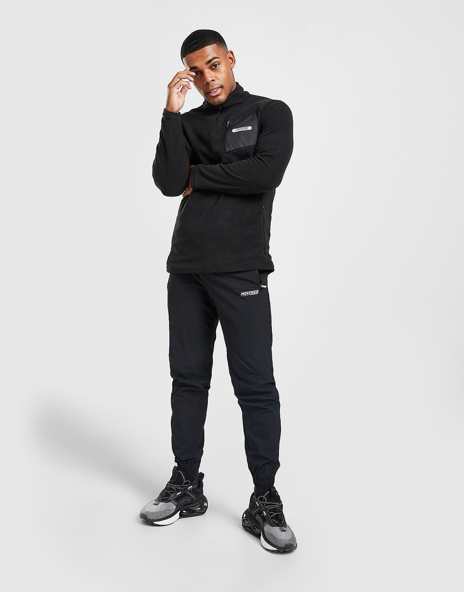 

McKenzie Javelin Woven Run Track Pants - Only at JD - Black - Mens, Black