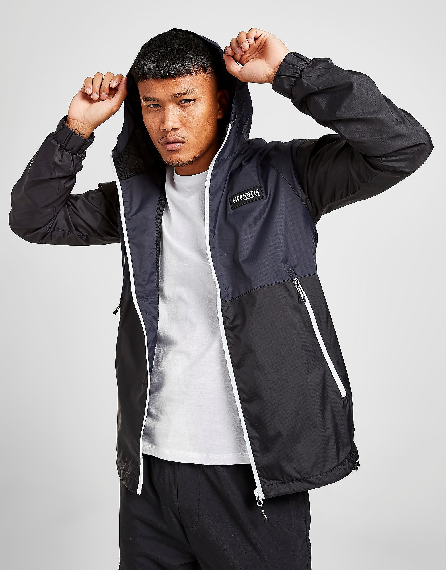

McKenzie Chain Lightweight Jacket - Only at JD - Black/Blue - Mens, Black/Blue