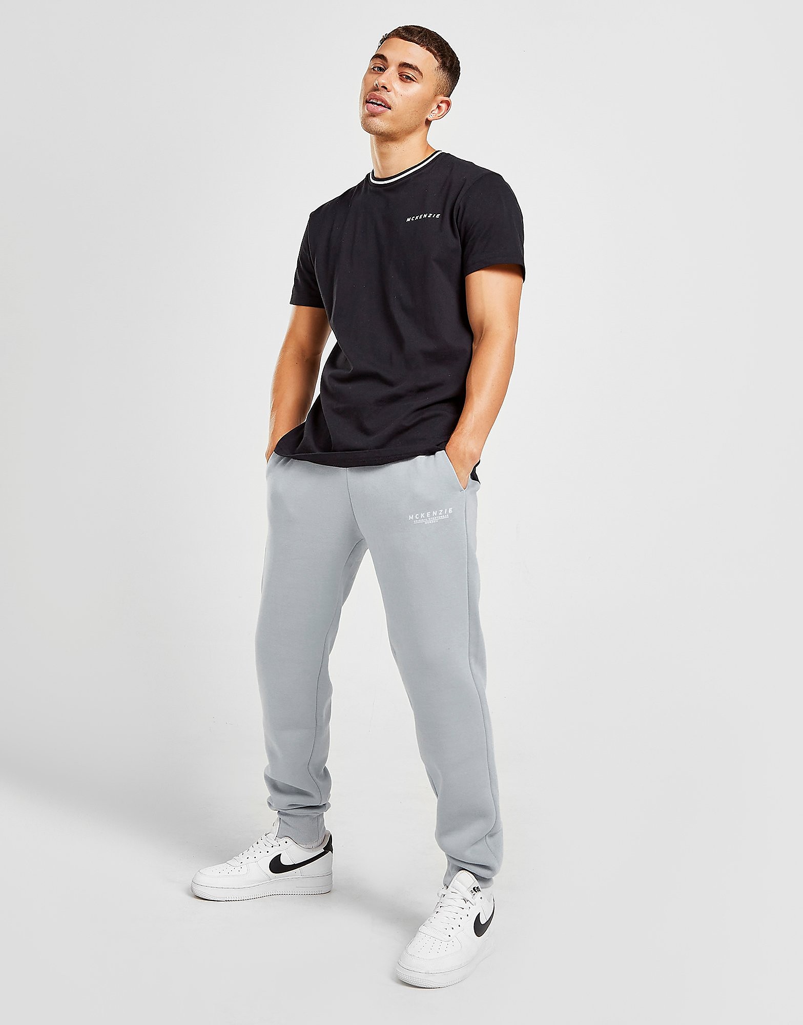 

McKenzie Essential Cuffed Track Pants - Only at JD - Grey - Mens, Grey